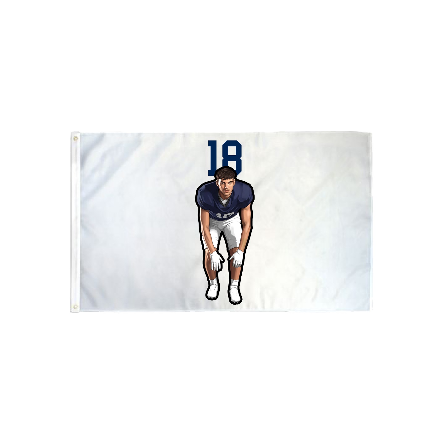 3x5 Flag — Number Top in Classic