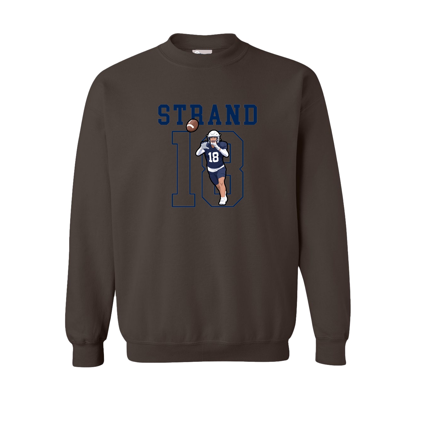 Fleece Crew — Shirsey in Brown