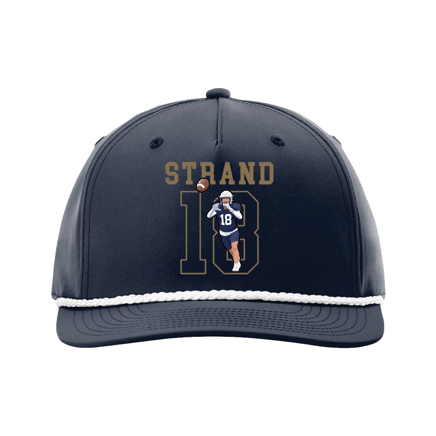Five-Panel Classic Rope Cap — Shirsey in Navy