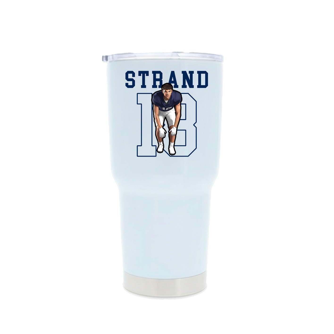 30oz Stainless Steel Tumbler — Shirsey in White