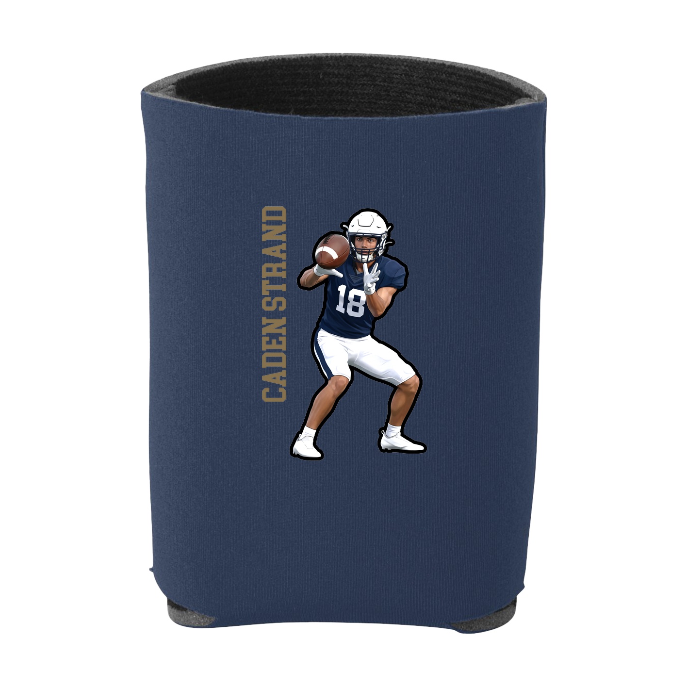 Can Holder — Name Vertical in Navy