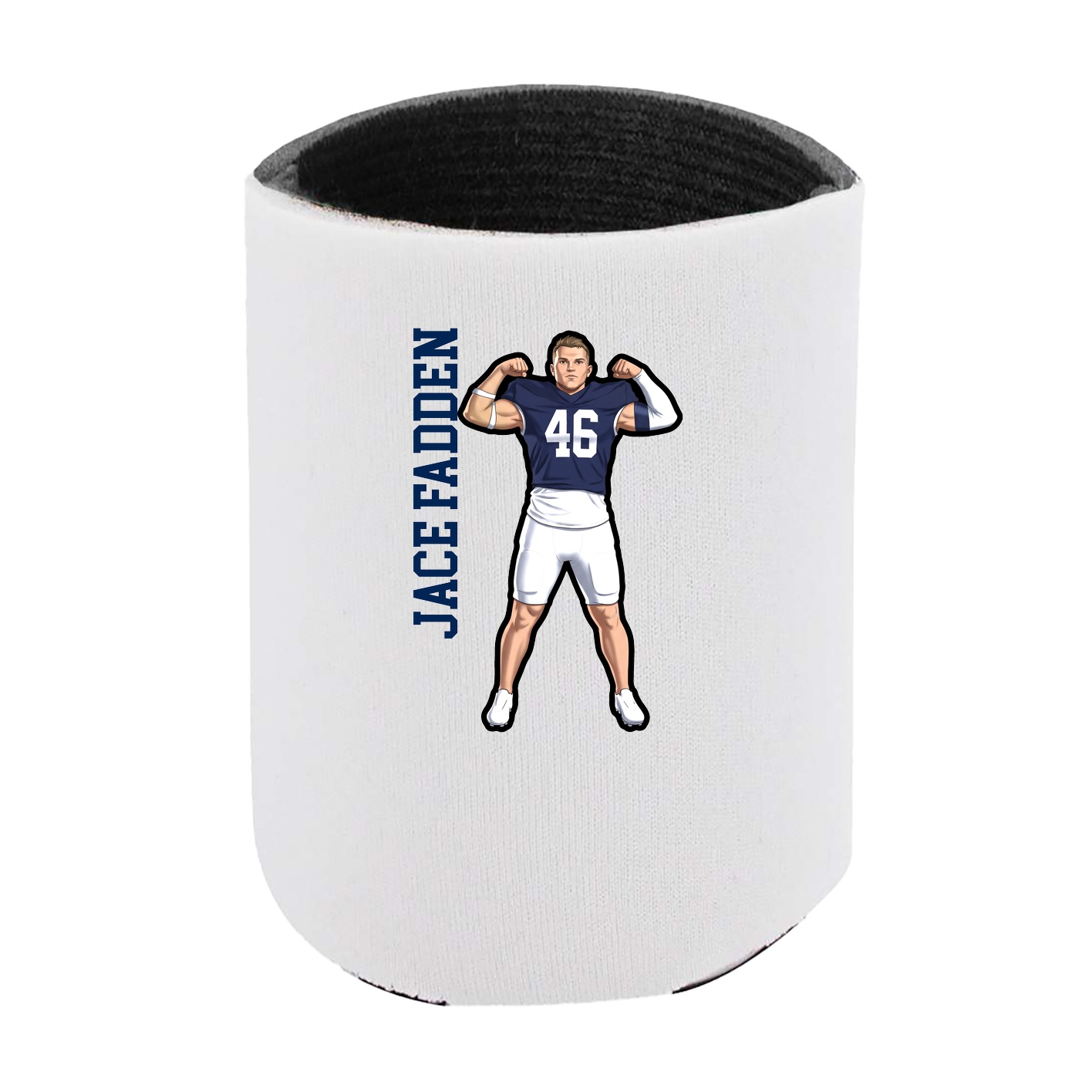 Can Holder — Name Vertical in White