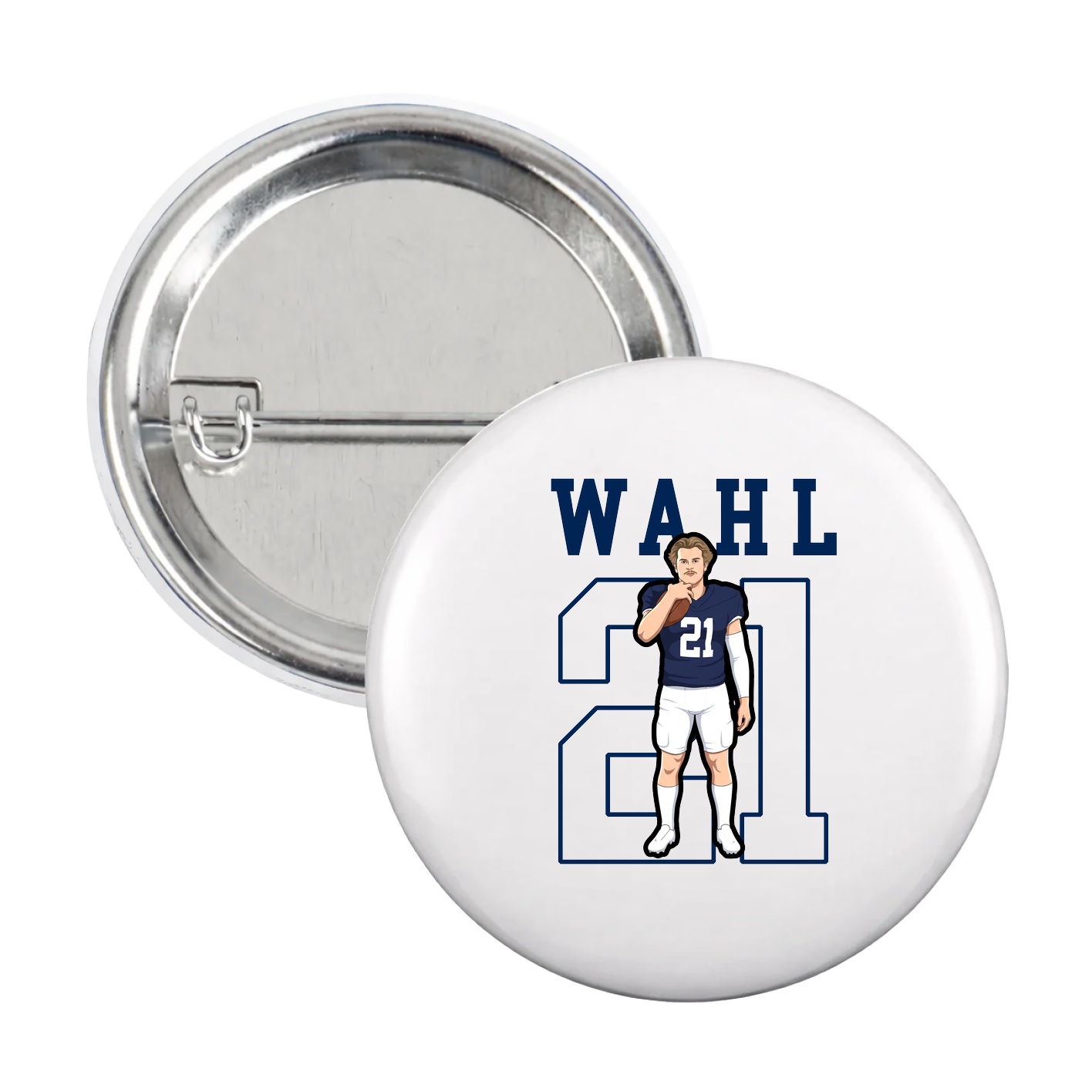 Game Day Button — Shirsey in White