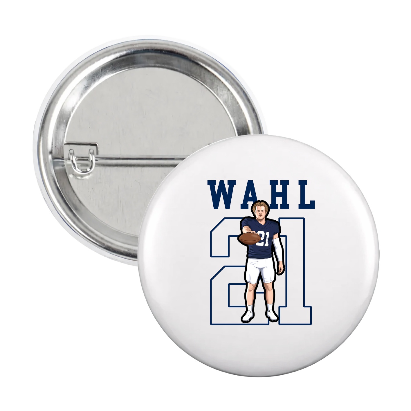 Game Day Button — Shirsey in White