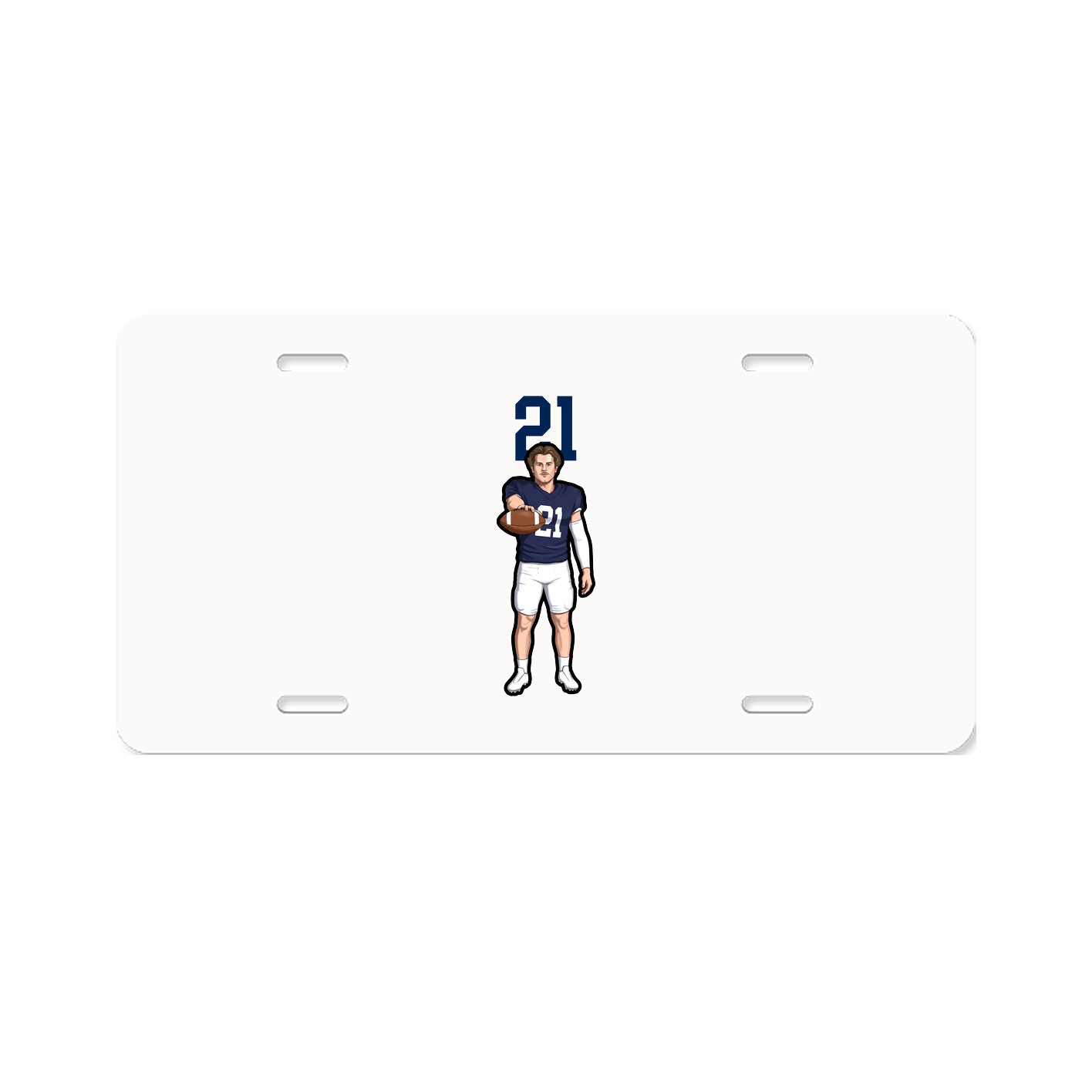 License Plate — Number Top in Classic