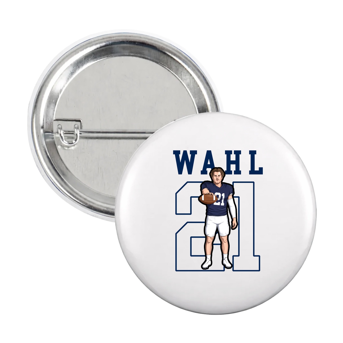 Game Day Button — Shirsey in White