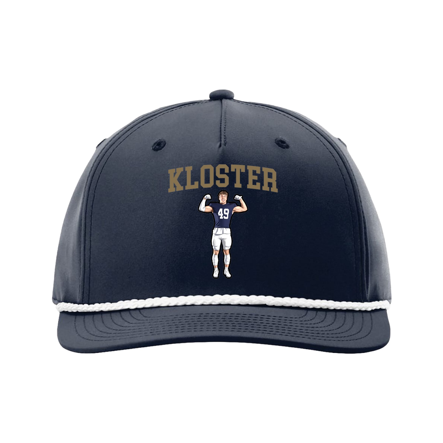Five-Panel Classic Rope Cap — Shirsey in Navy
