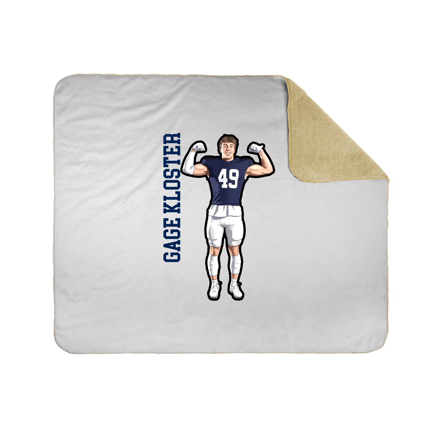 50x60 Sherpa Lined Throw Blanket