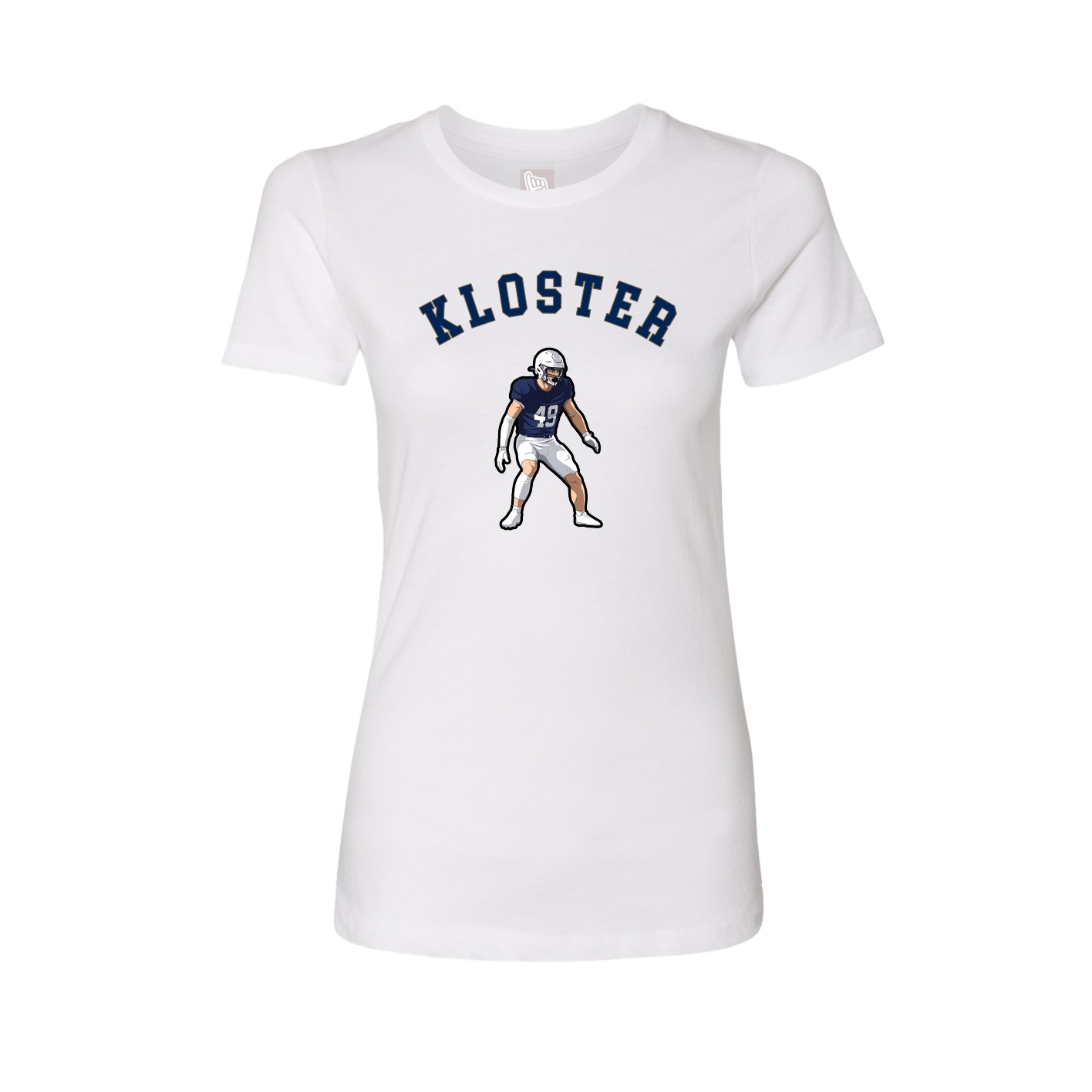 Fitted Women's Tee — Shirsey Arch in White