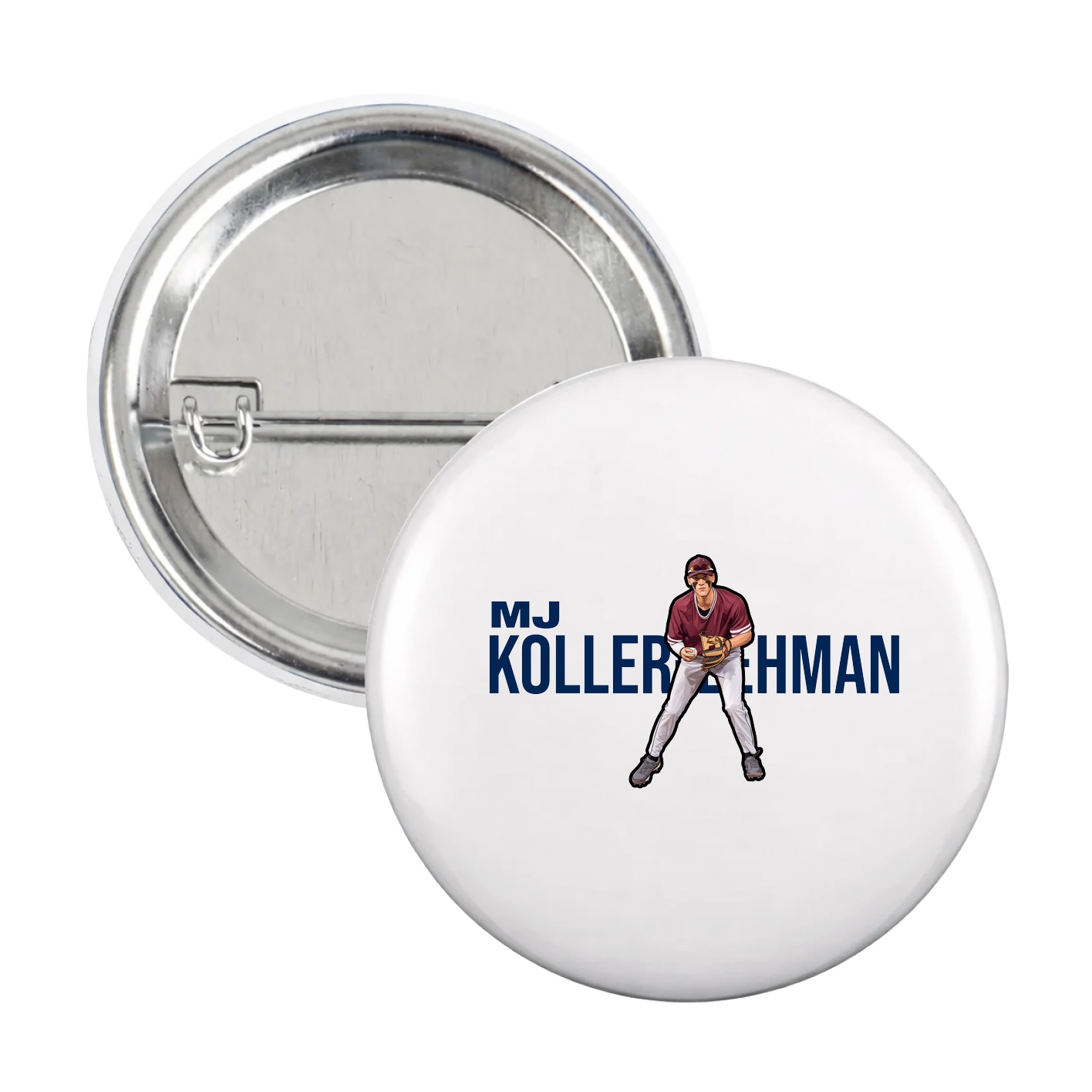 Game Day Button — Player Name in White
