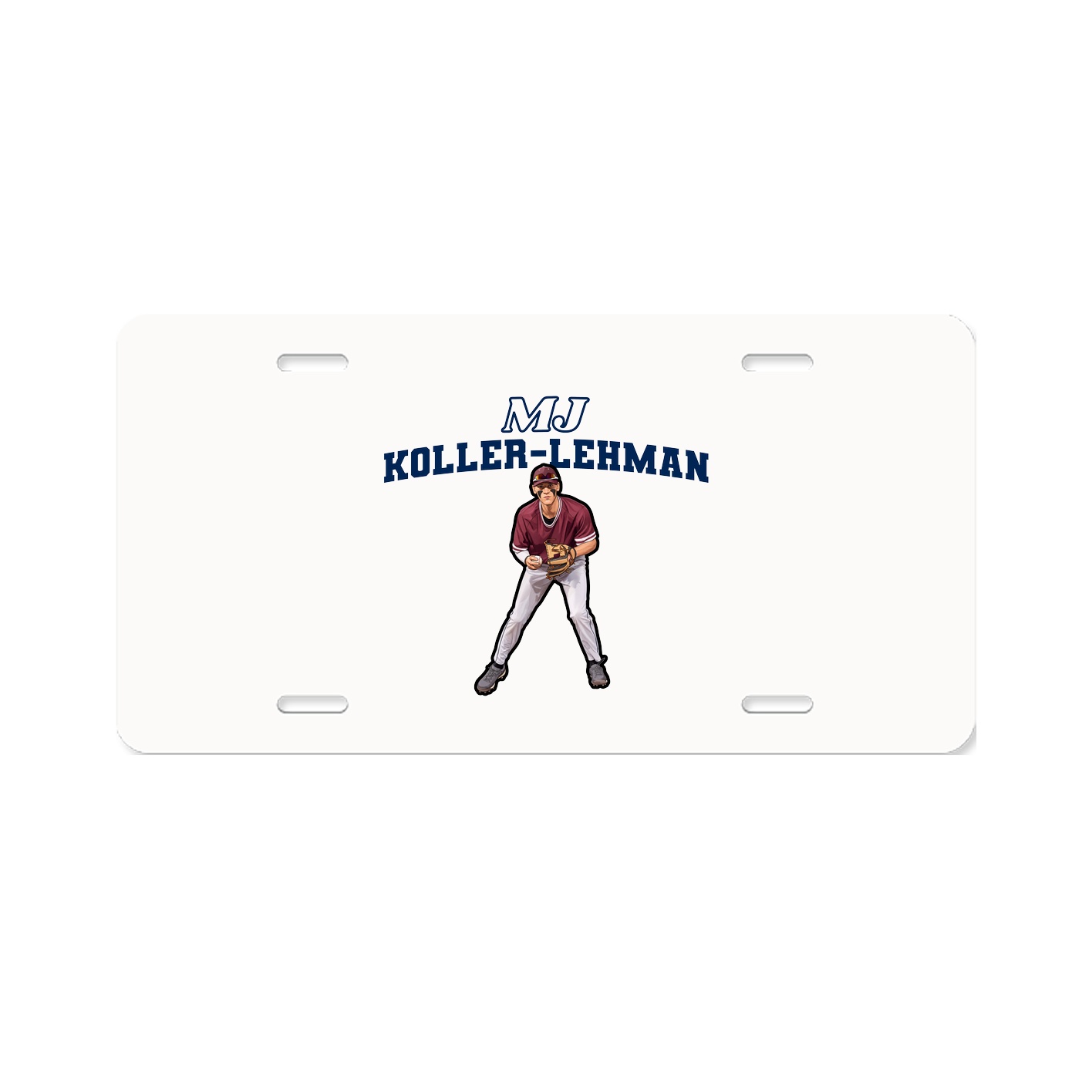 License Plate — Name Arch in Classic