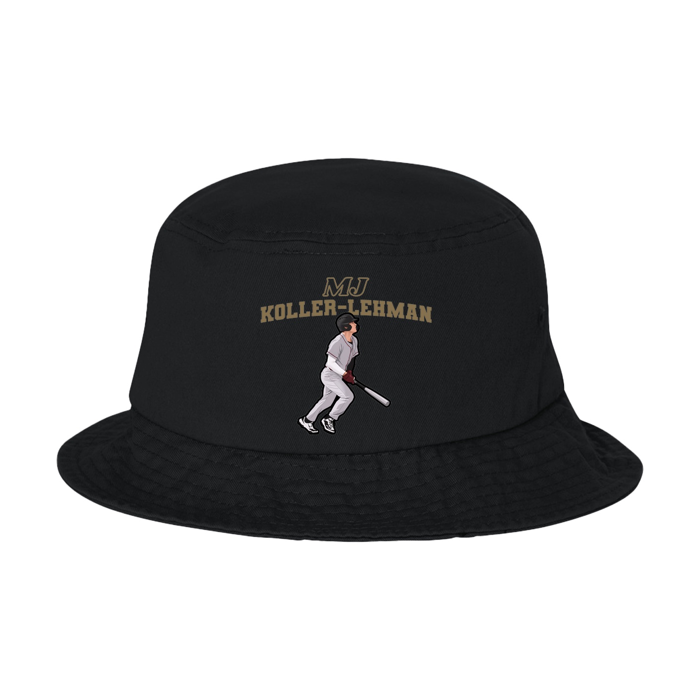 Bucket Cap — Name Arch in Black