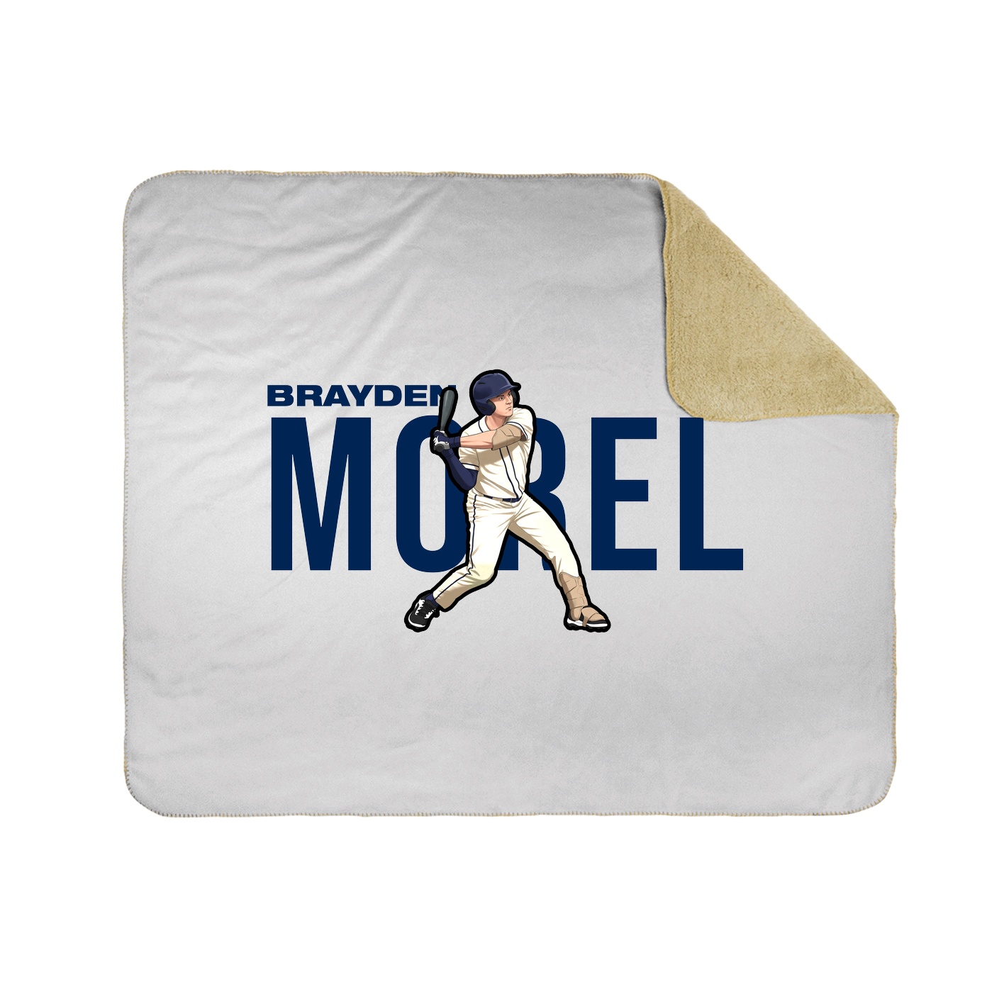 Throw Blanket — Player Name in White