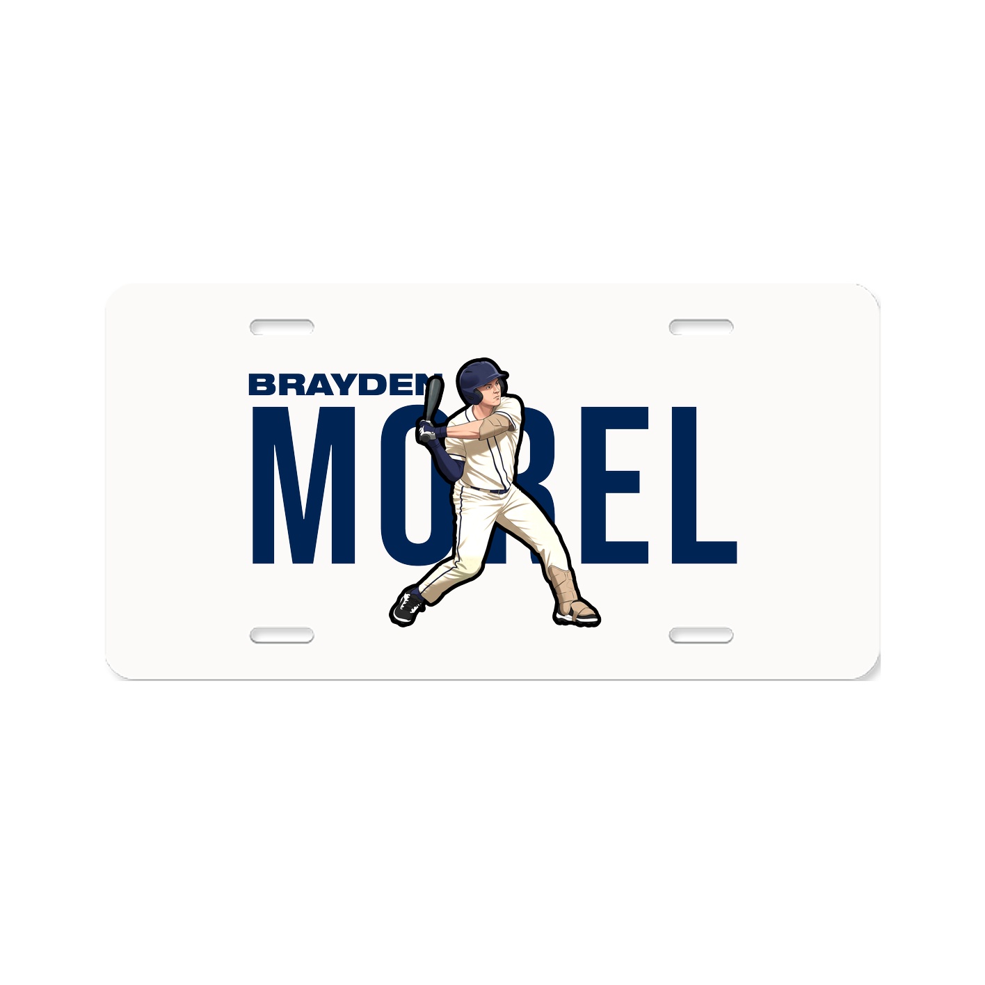 License Plate — Player Name in Classic