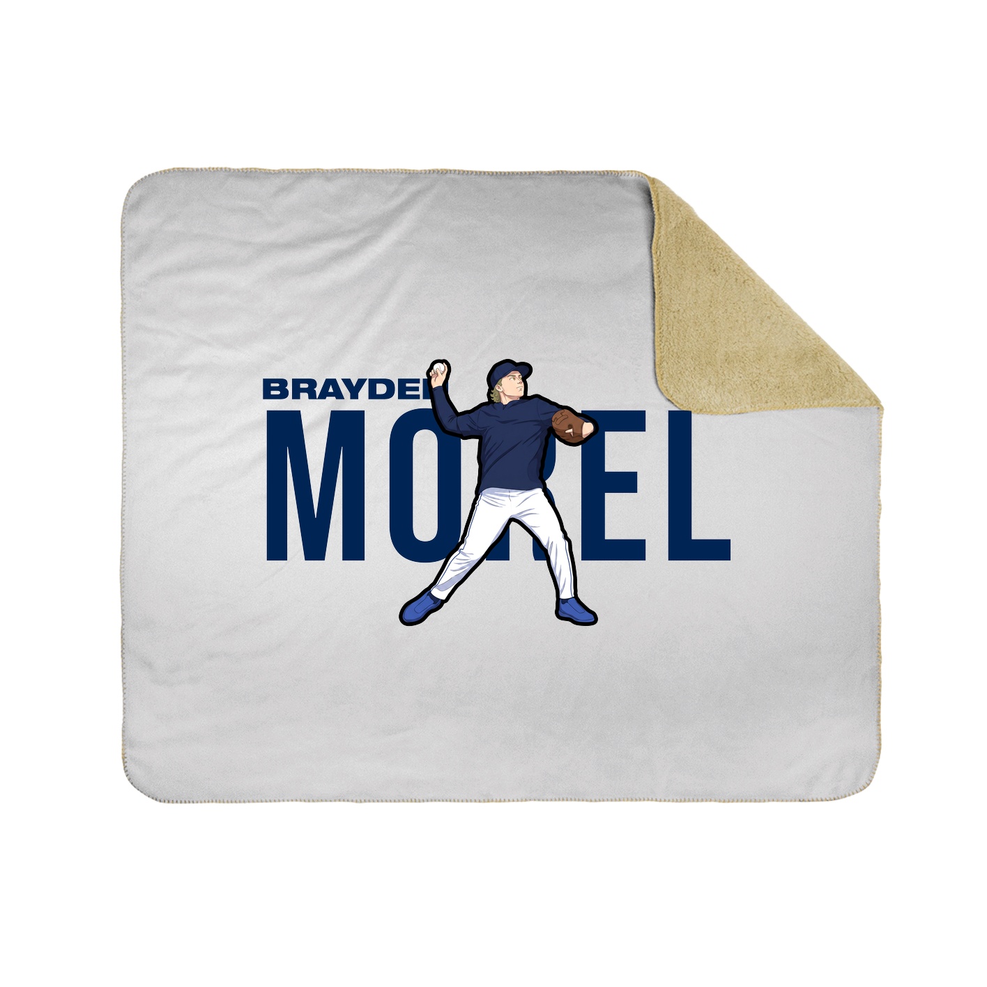 Throw Blanket — Player Name in White