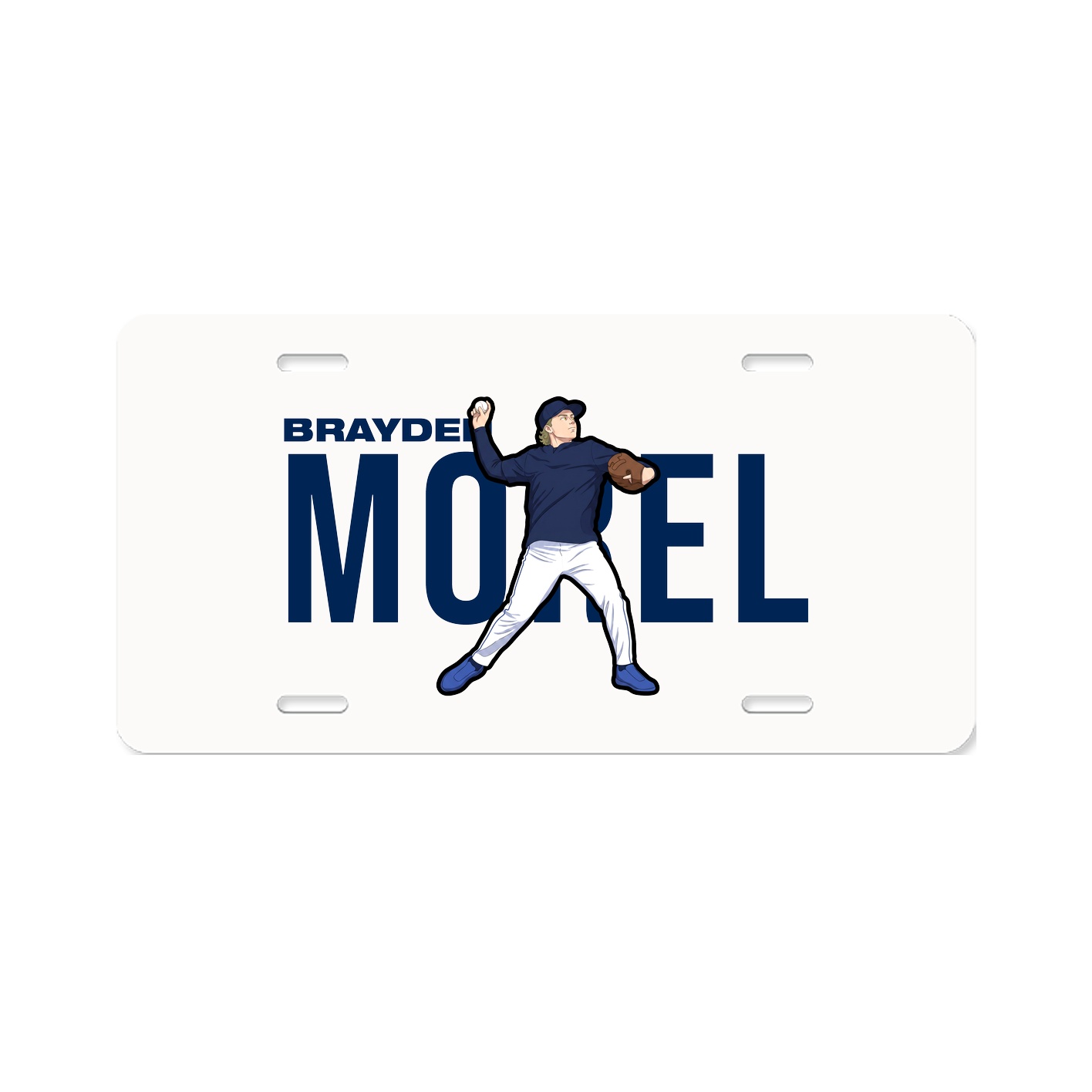 License Plate — Player Name in Classic