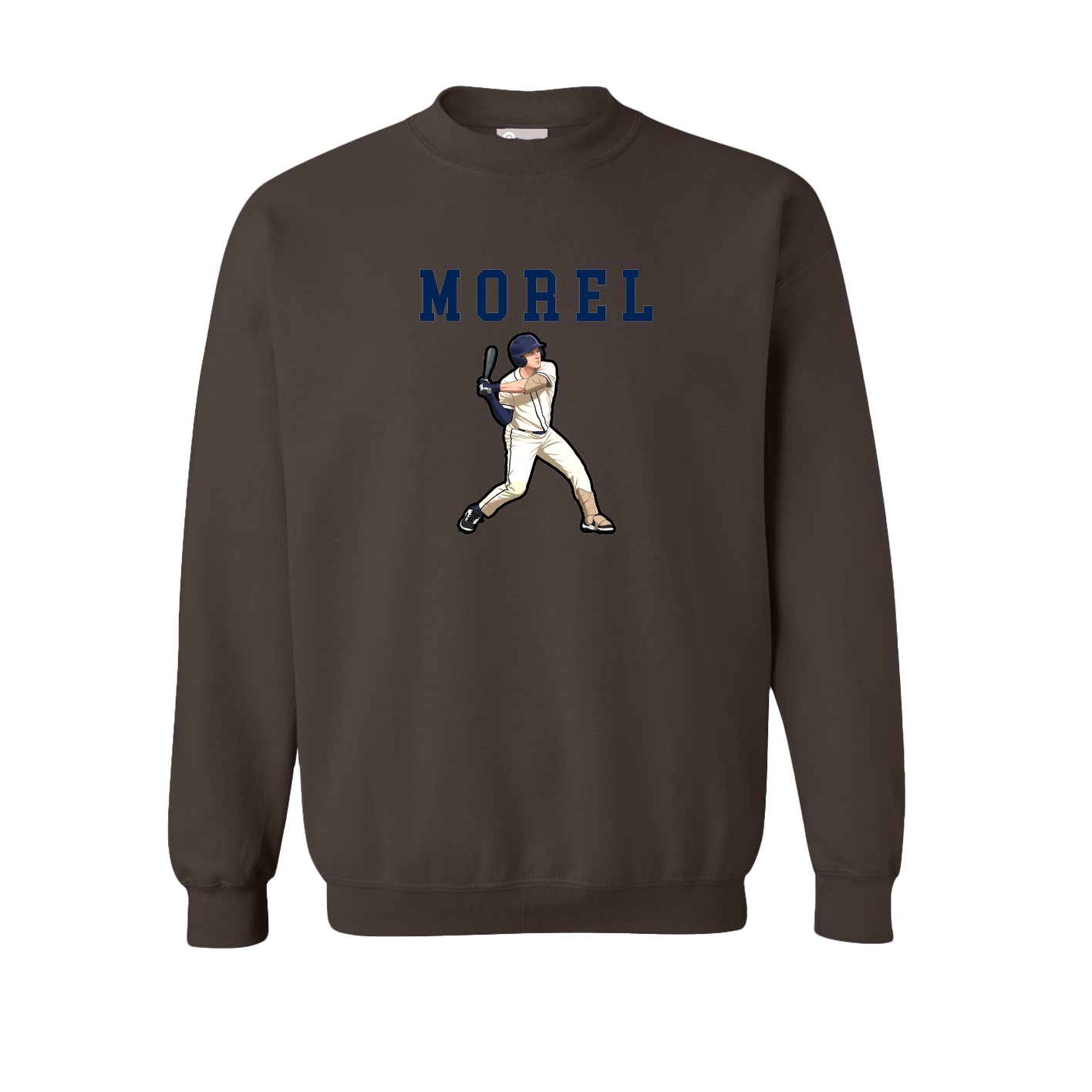 Fleece Crew — Shirsey in Brown