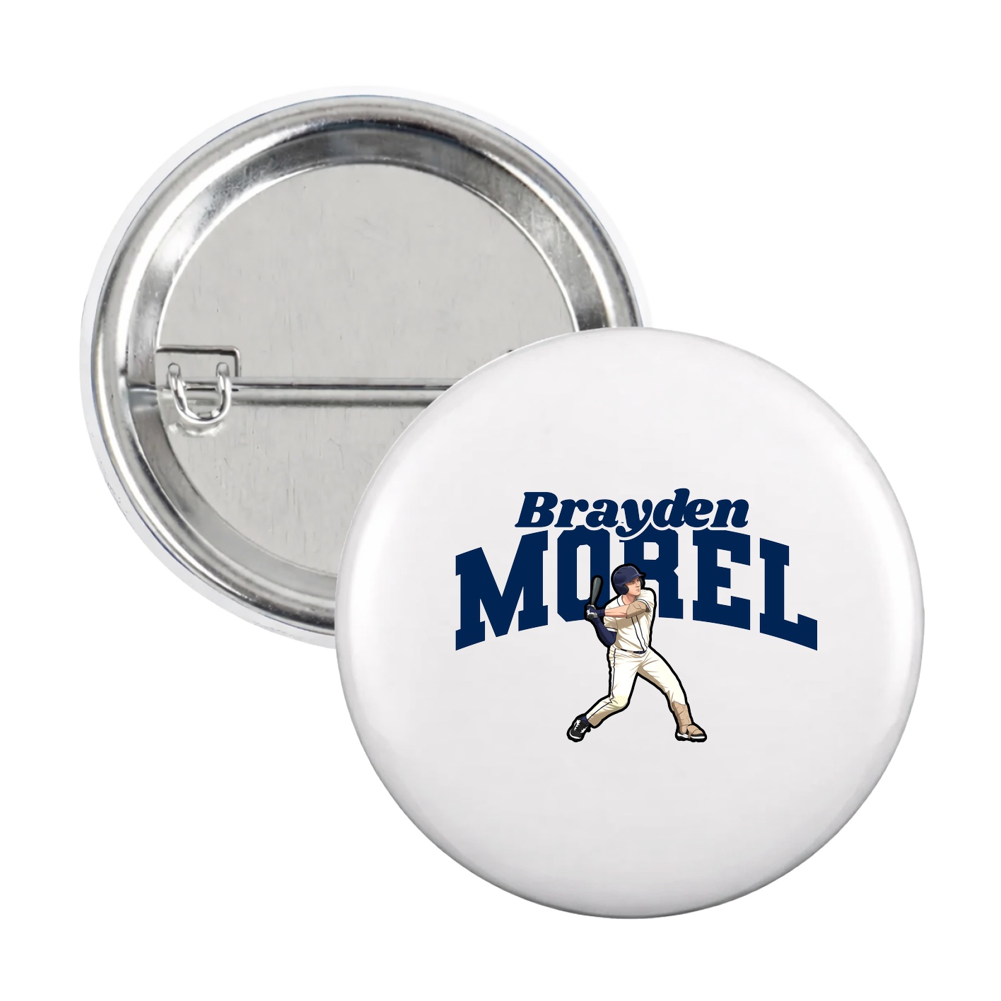 Game Day Button — Signature Arch in White