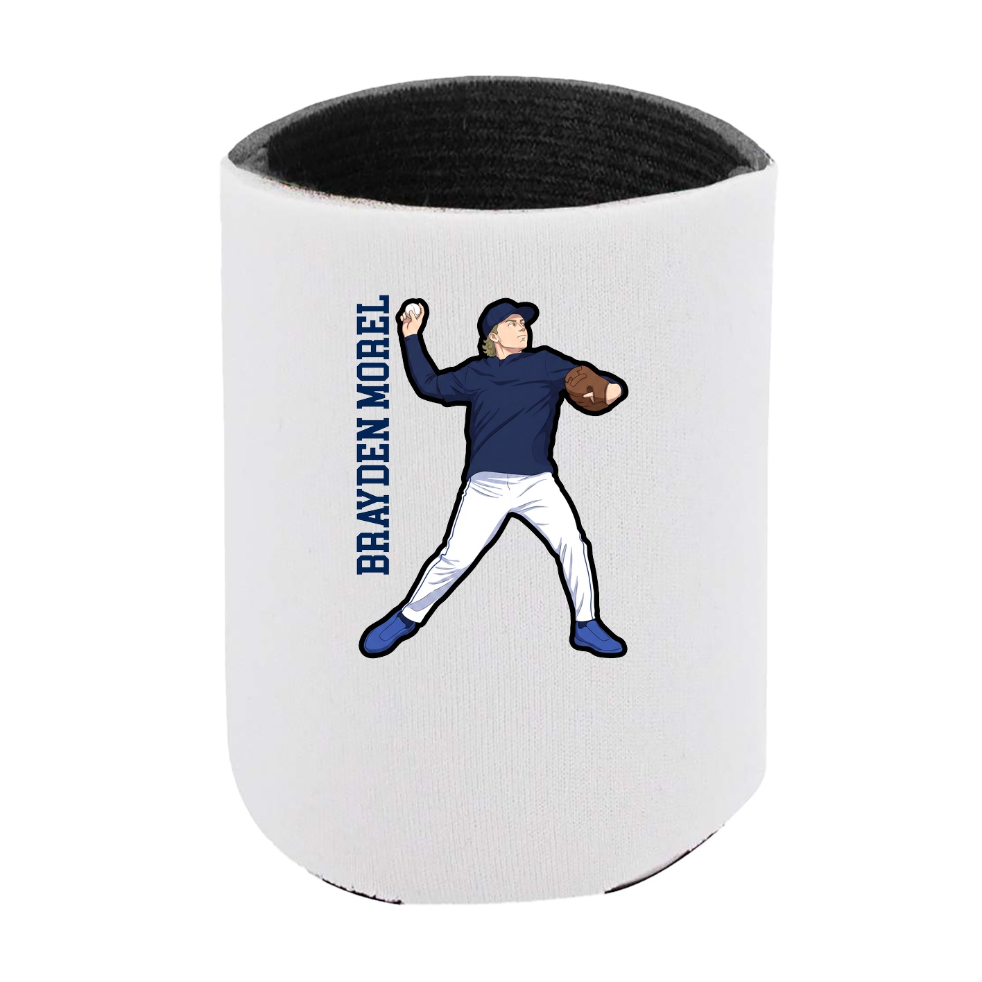 Can Holder — Name Vertical in White