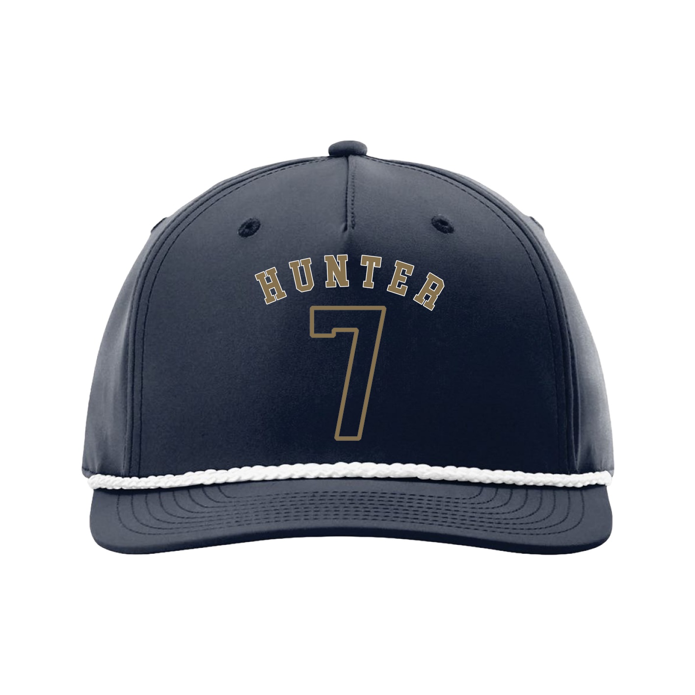 Five-Panel Classic Rope Cap — Shirsey Arch in Navy