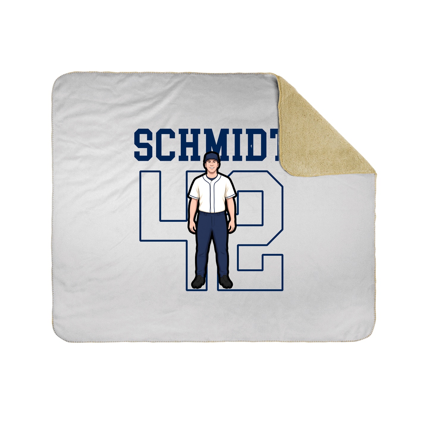 Throw Blanket — Shirsey in White