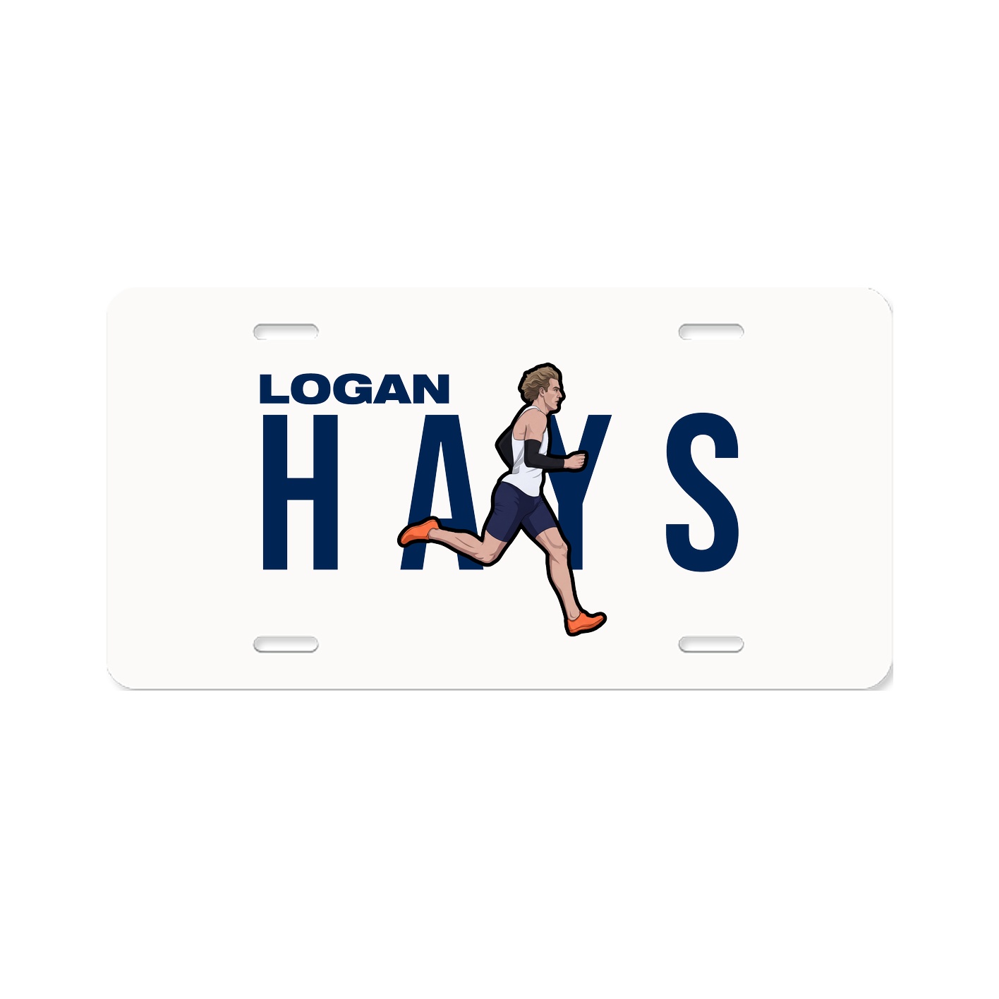 License Plate — Player Name in Classic