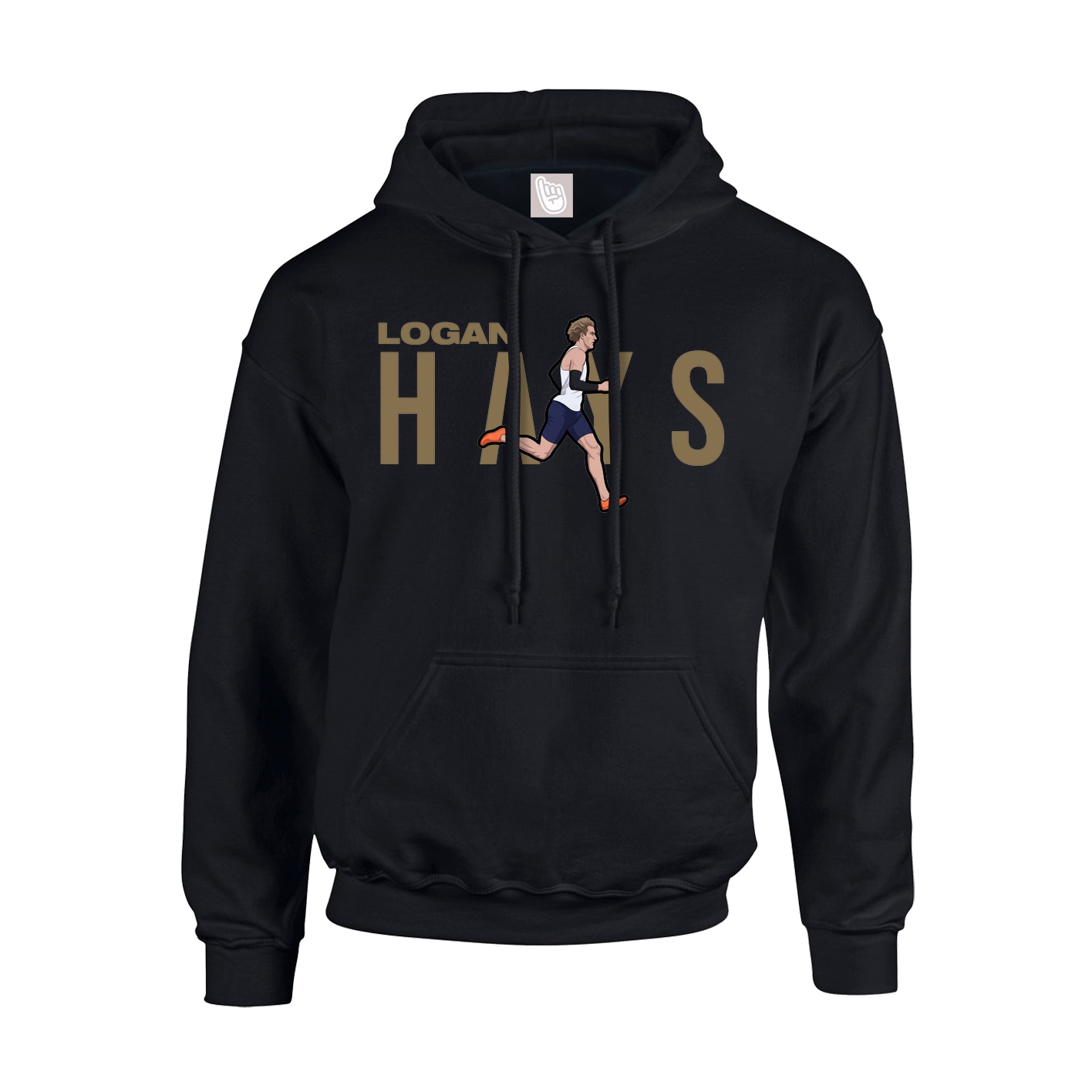 Youth Hoodie — Player Name in Black