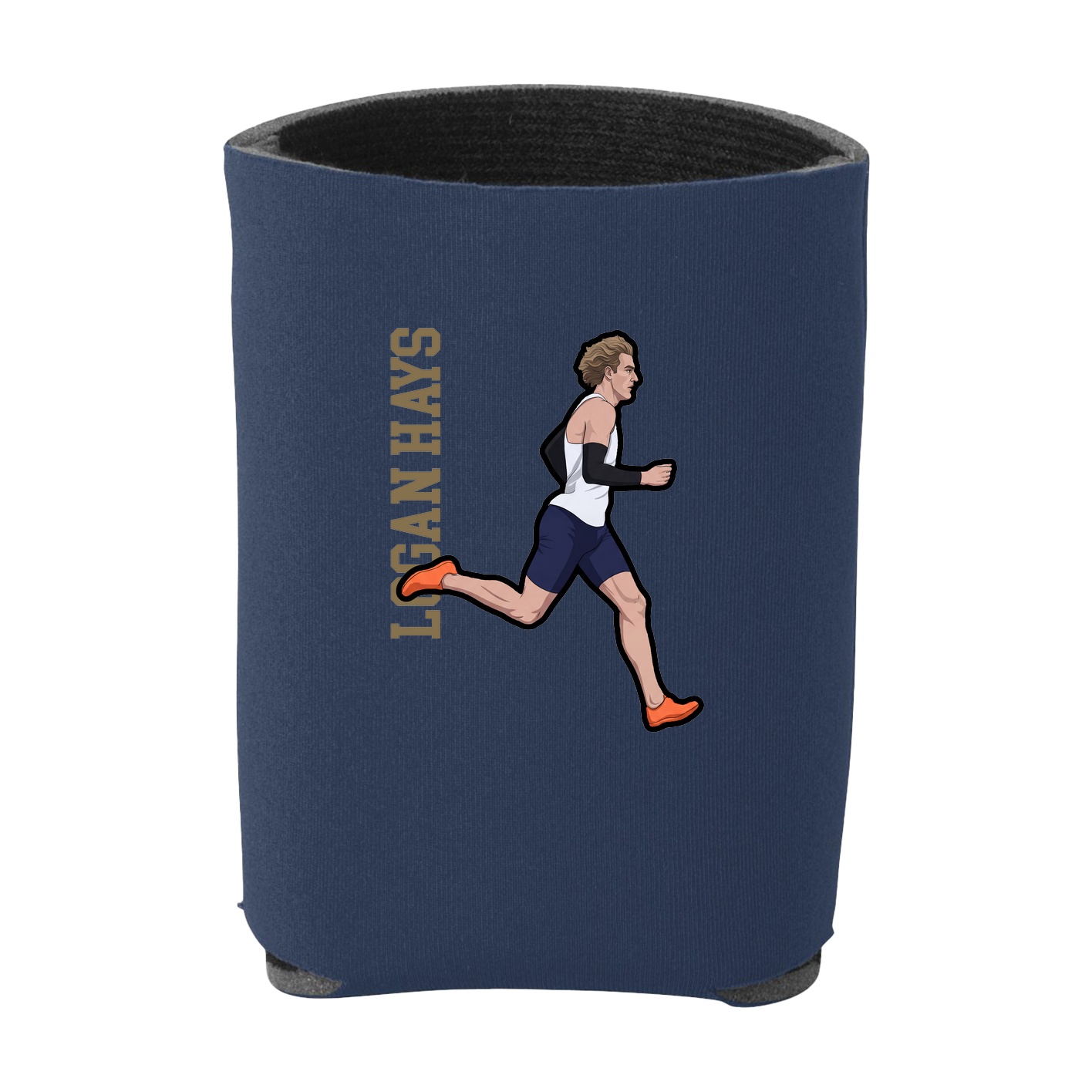Can Holder — Name Vertical in Navy