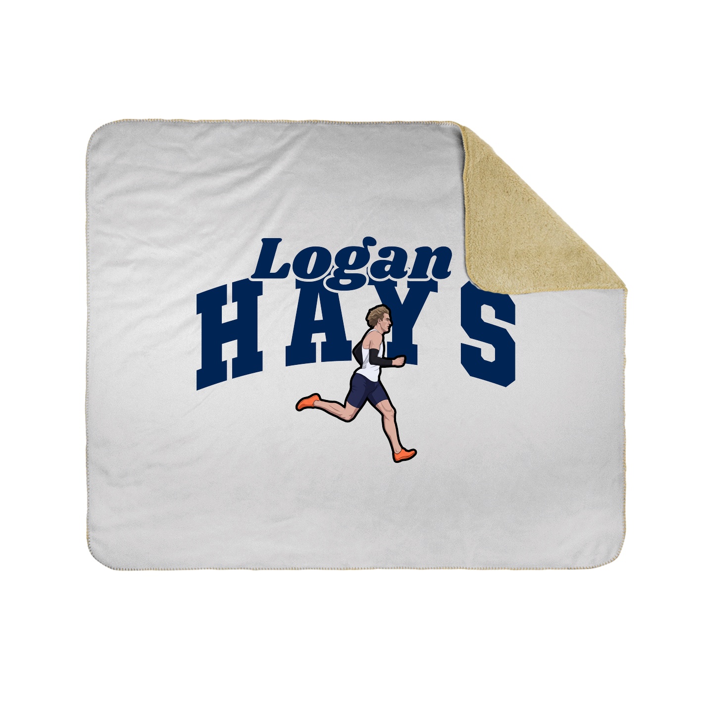 Throw Blanket — Signature Arch in White