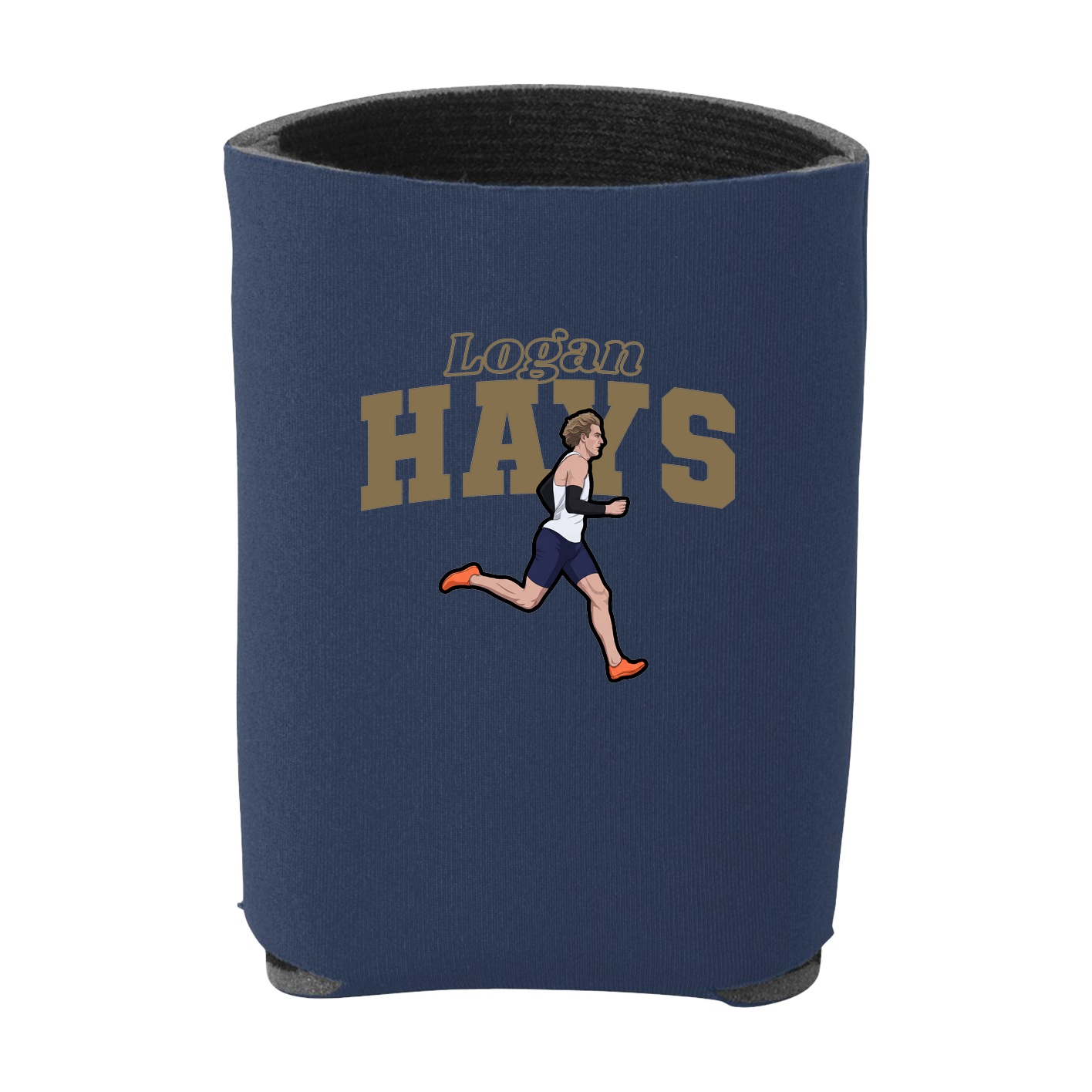 Can Holder — Name Arch in Navy
