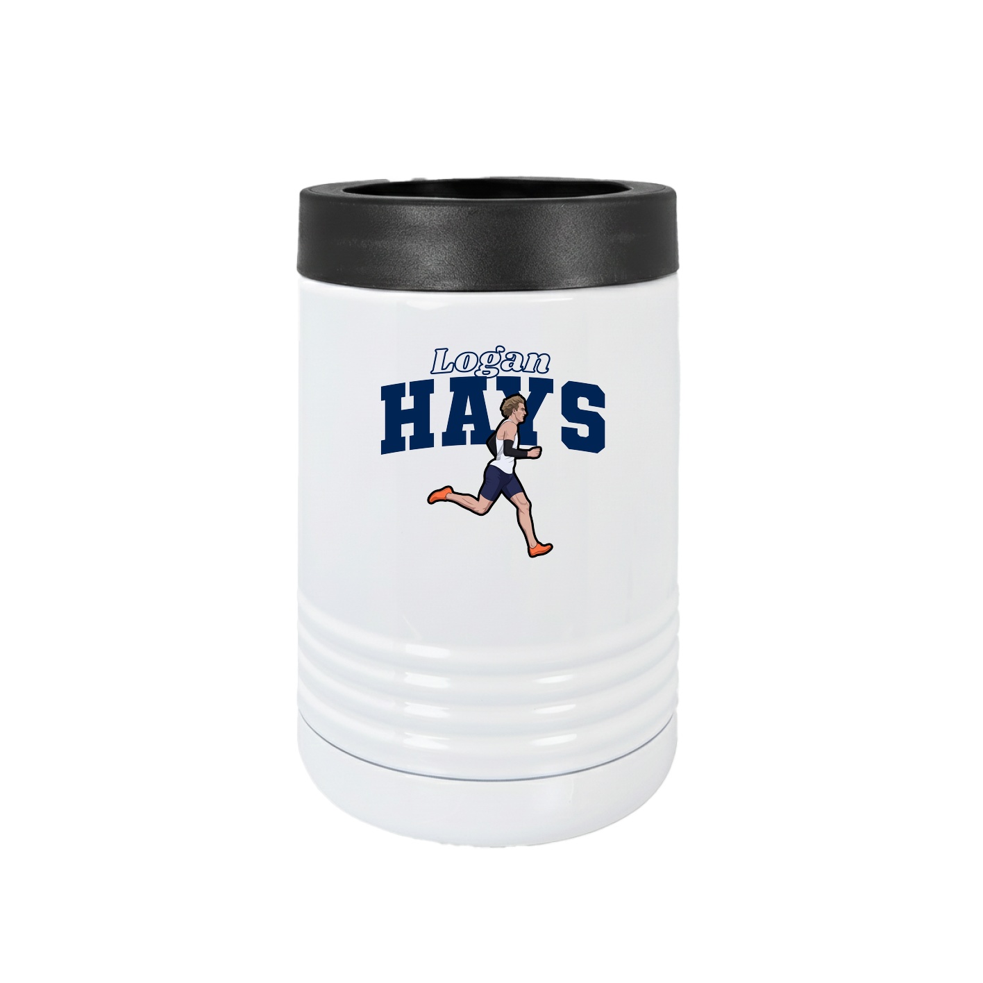 Beverage Holder — Name Arch in White