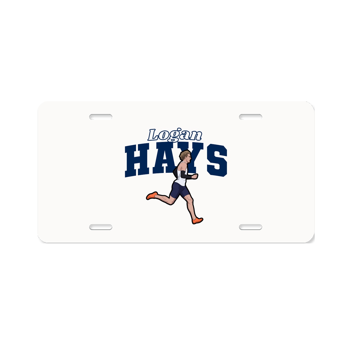 License Plate — Name Arch in Classic