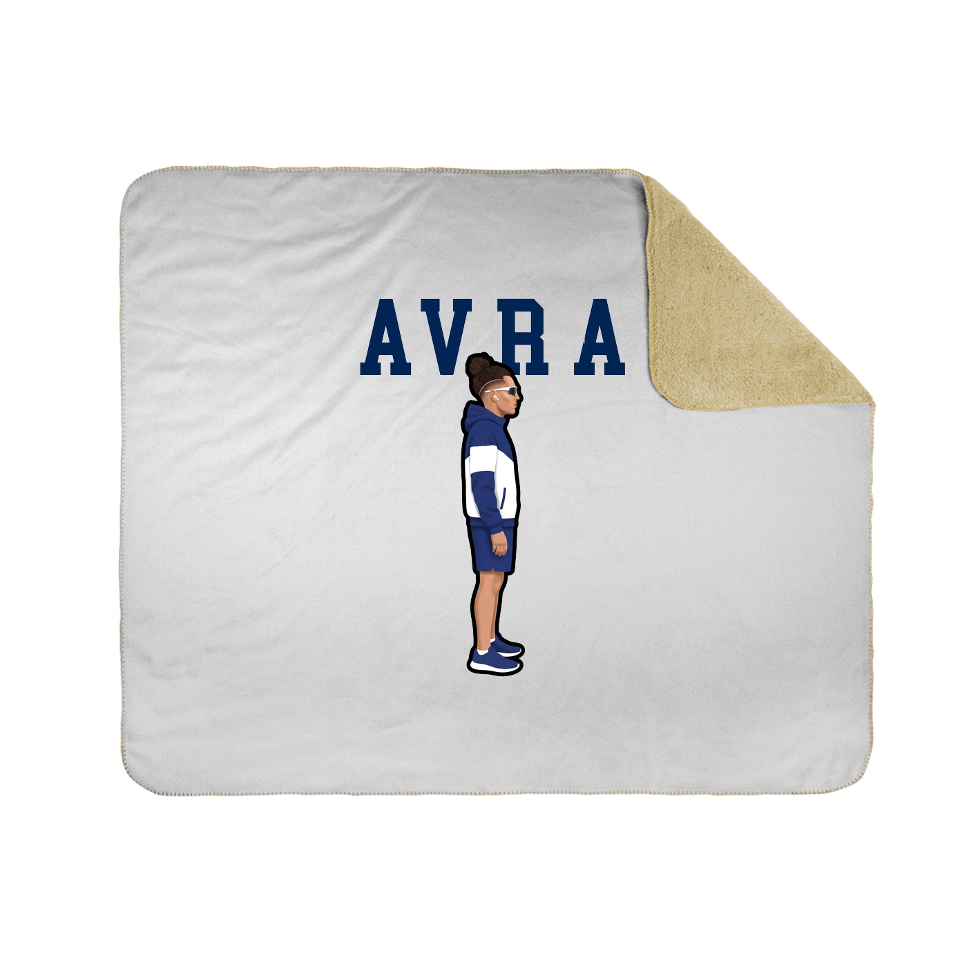 Throw Blanket — Shirsey in White