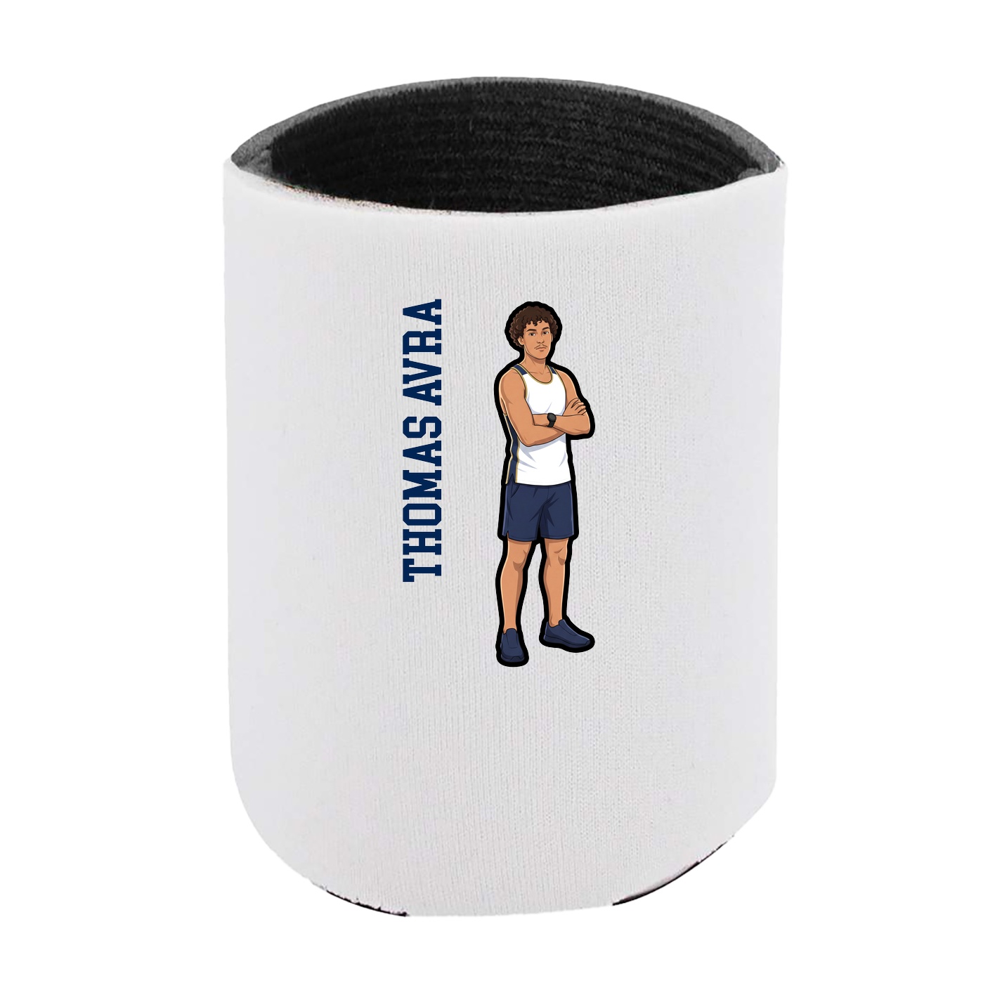 Can Holder — Name Vertical in White