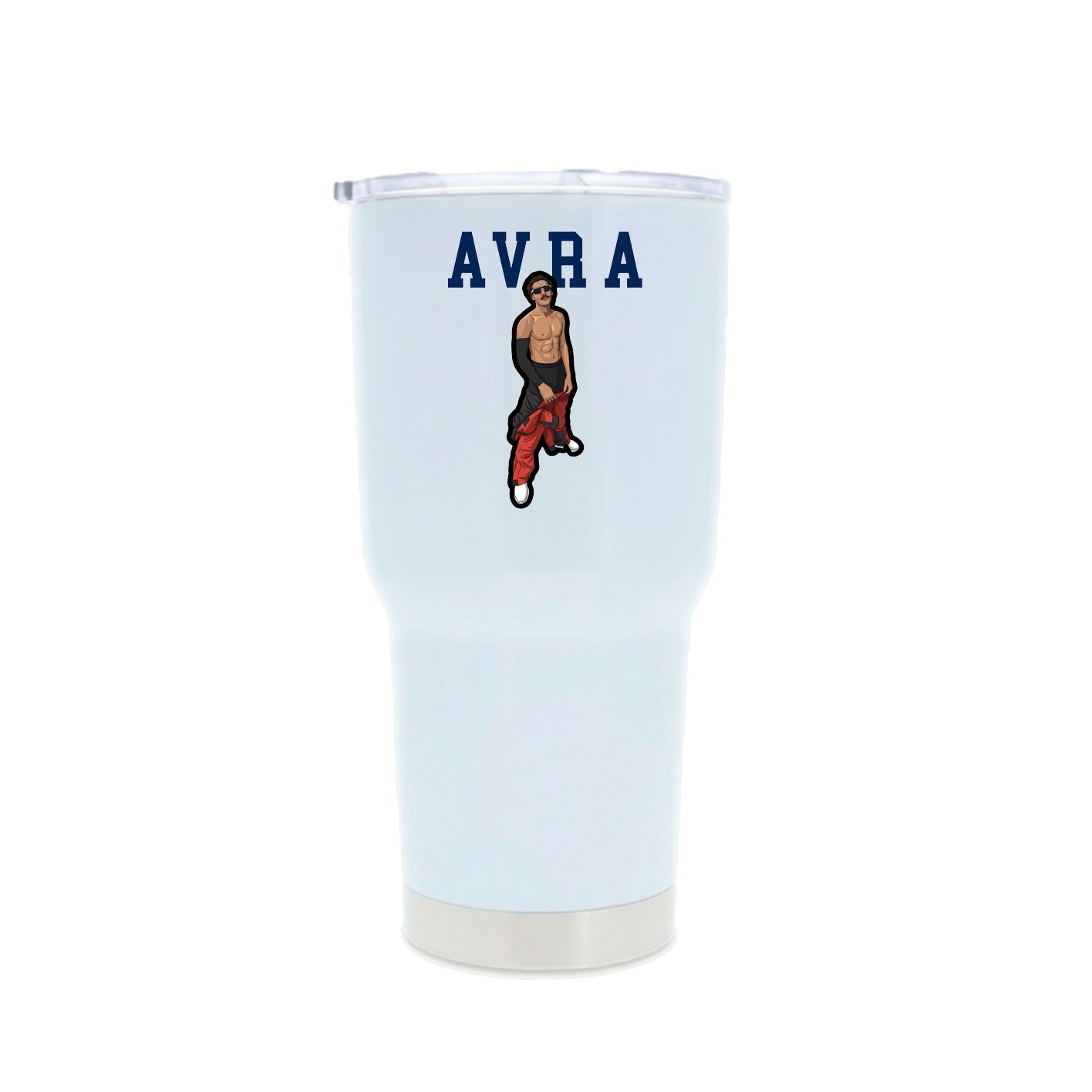 30oz Stainless Steel Tumbler — Shirsey in White