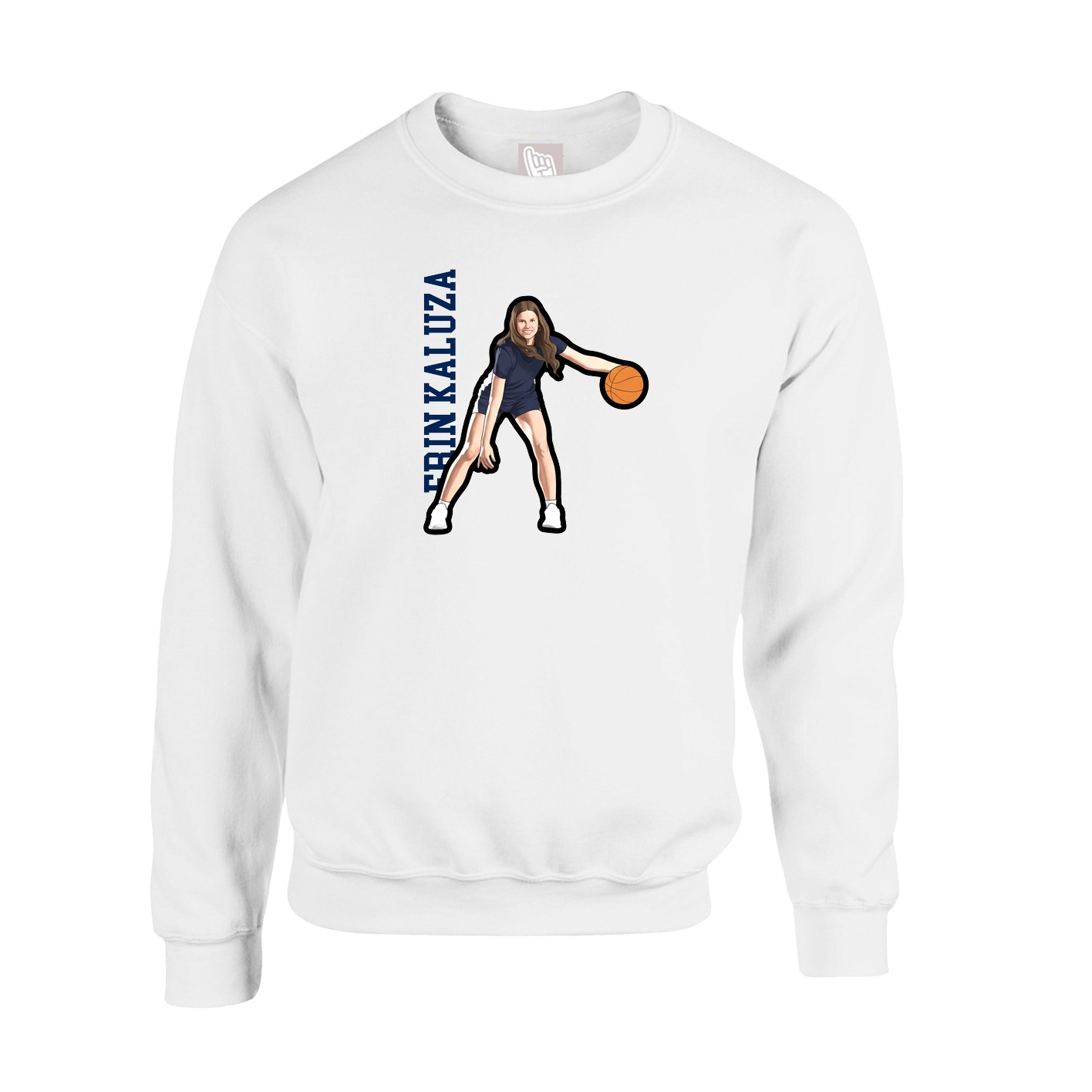 Fleece Crew — Classic in White