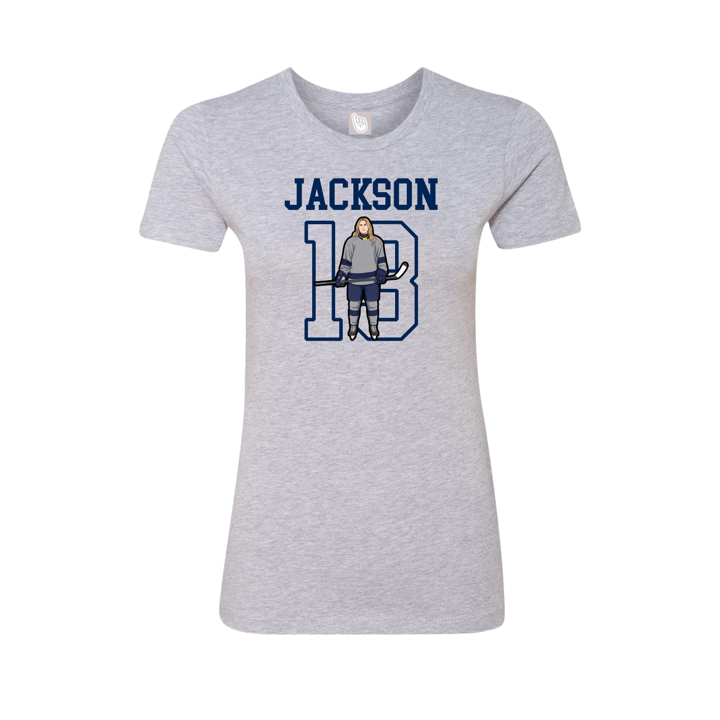Fitted Women's Tee — Shirsey in Grey