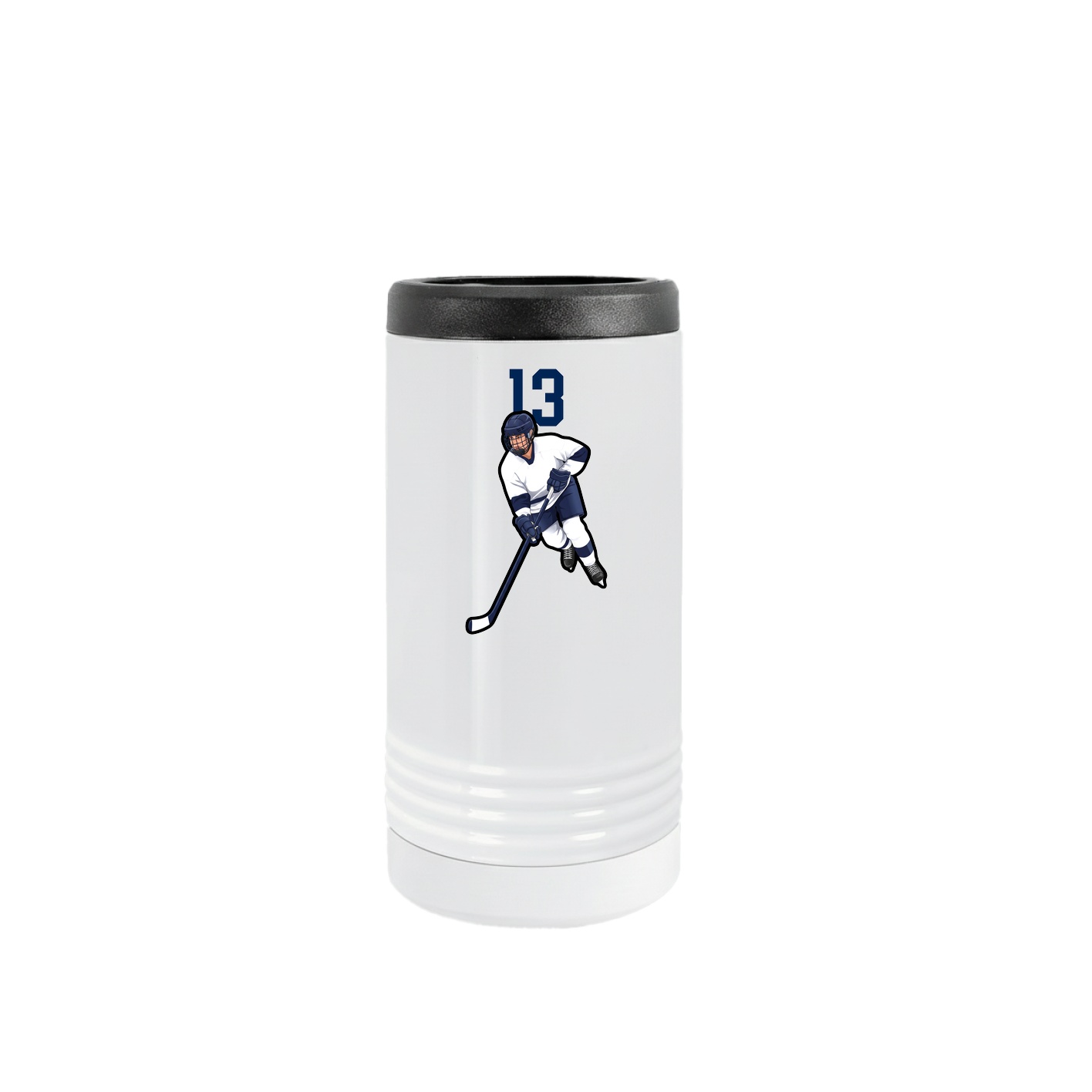 Slim Beverage Holder — Number Top in White