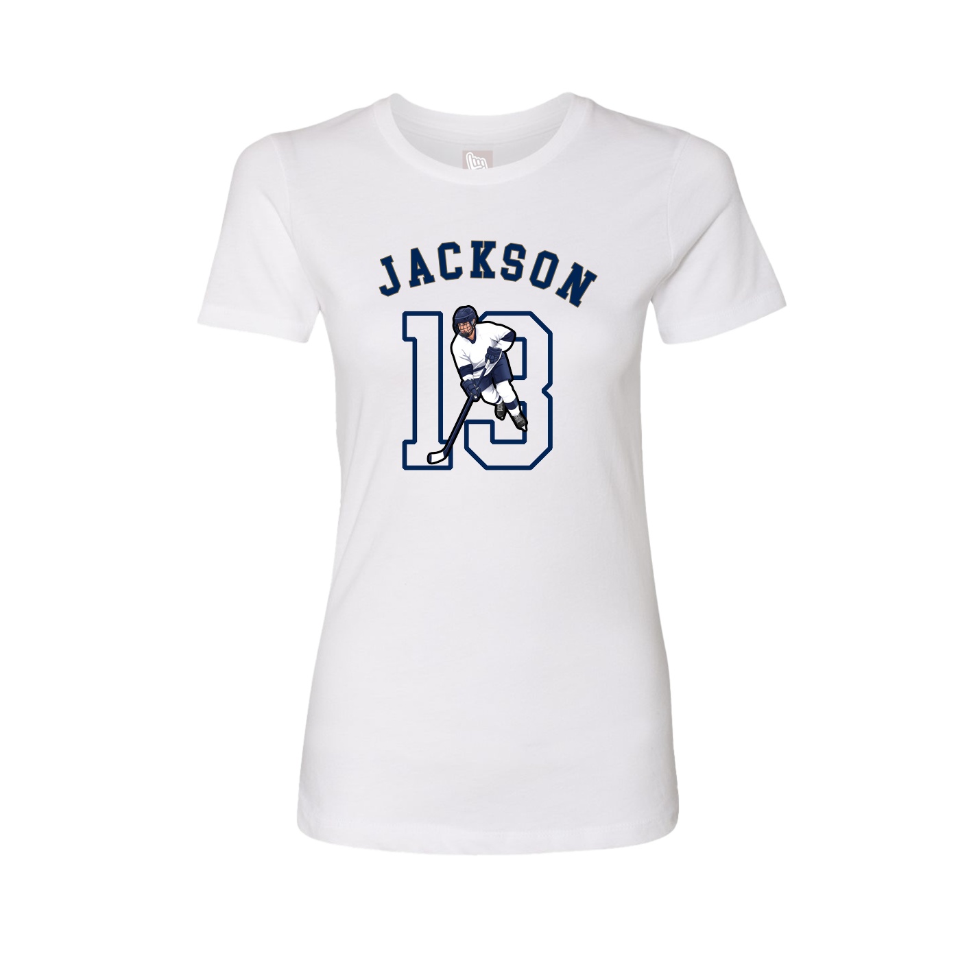 Fitted Women's Tee — Shirsey Arch in White