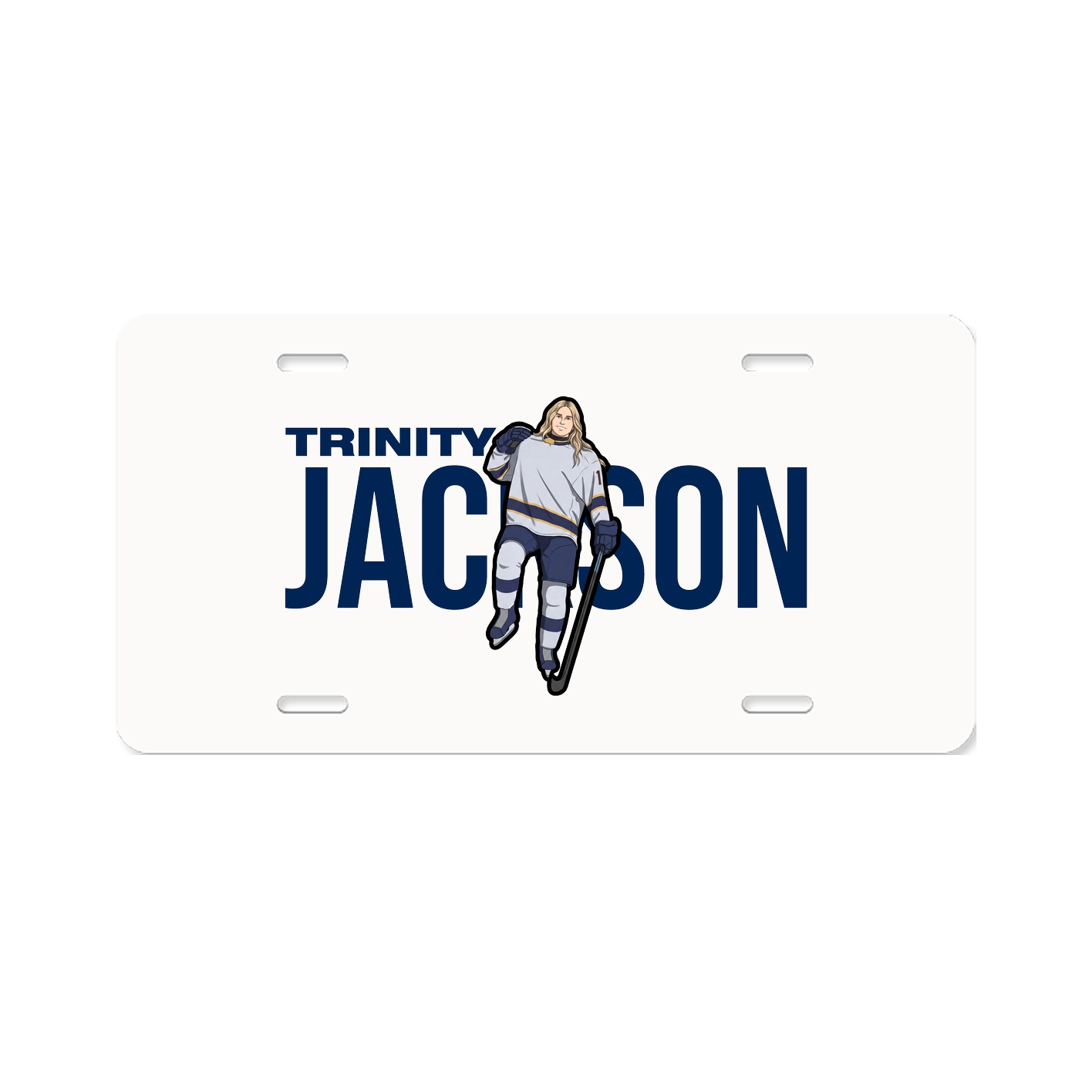 License Plate — Player Name in Classic
