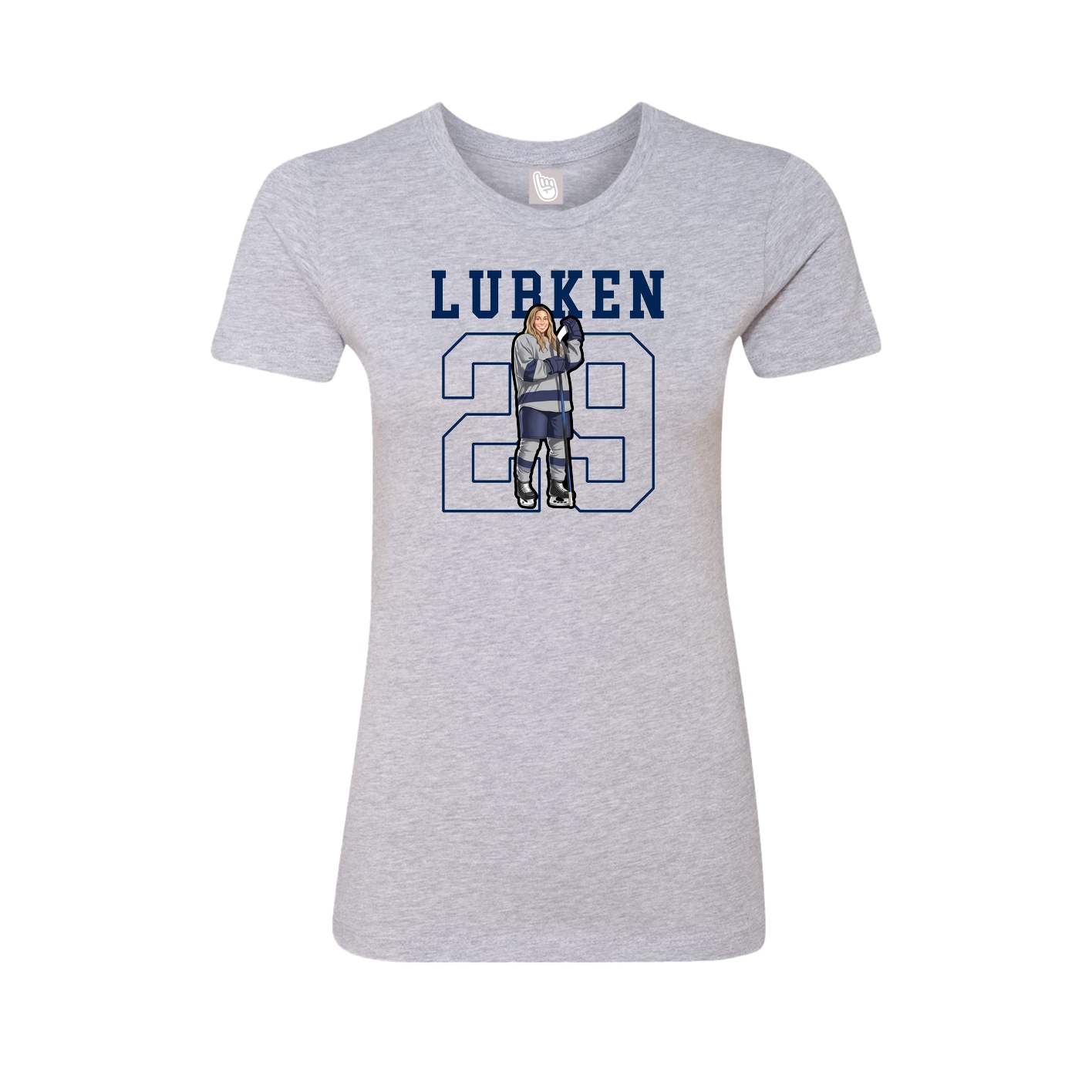 Fitted Women's Tee — Shirsey in Grey
