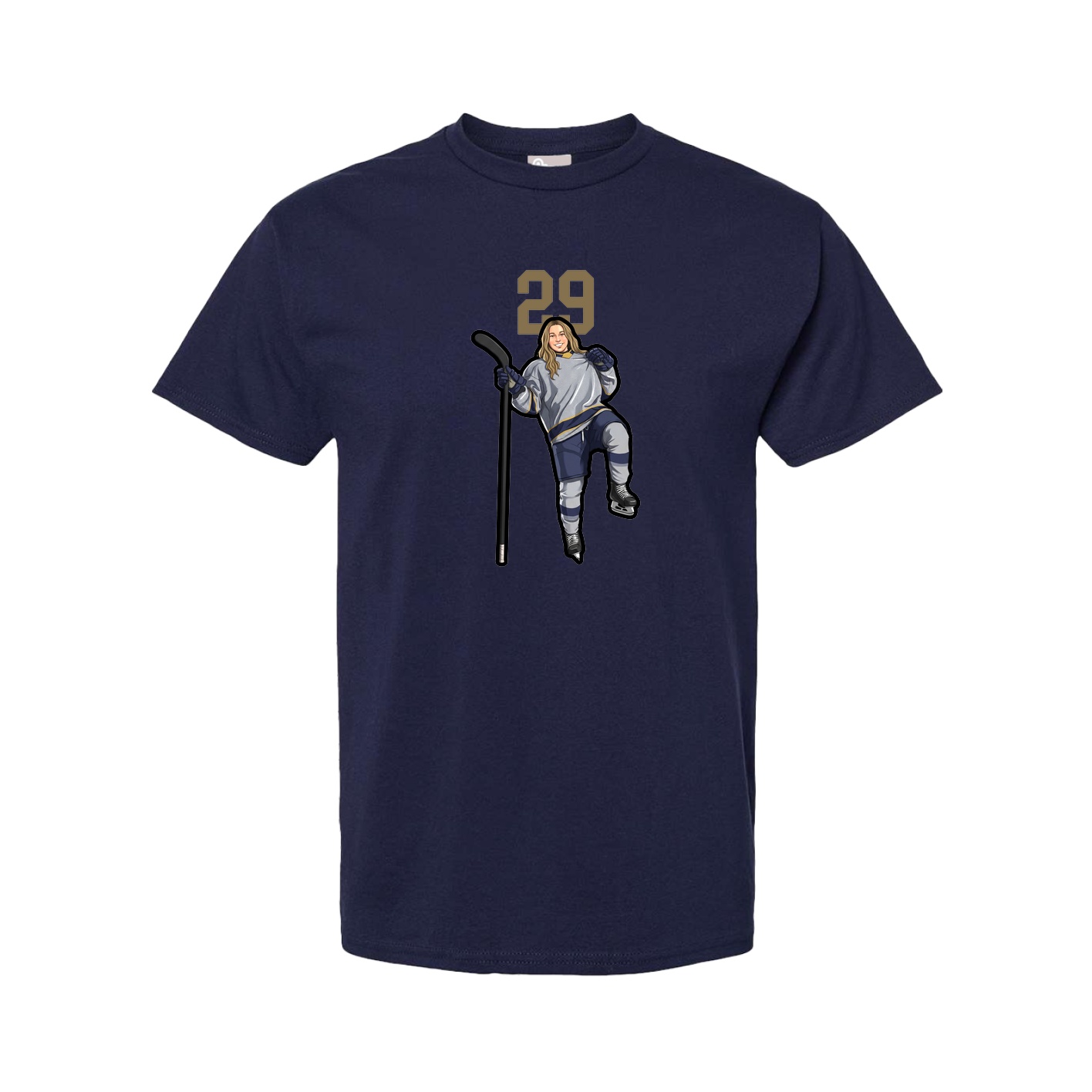 Youth Tee — Number Top in Navy