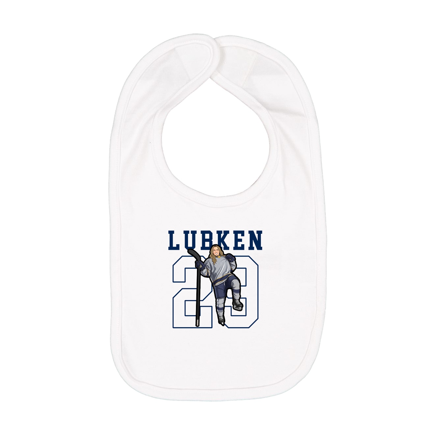 Infant Bib — Shirsey in White