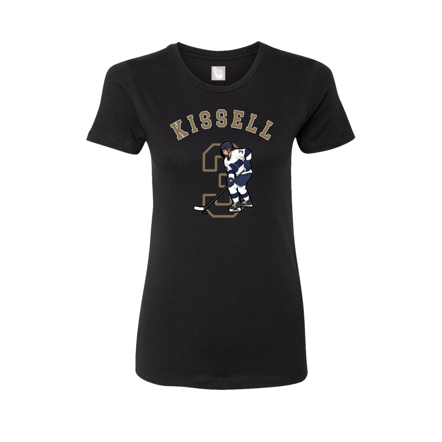 Fitted Women's Tee — Shirsey Arch in Black