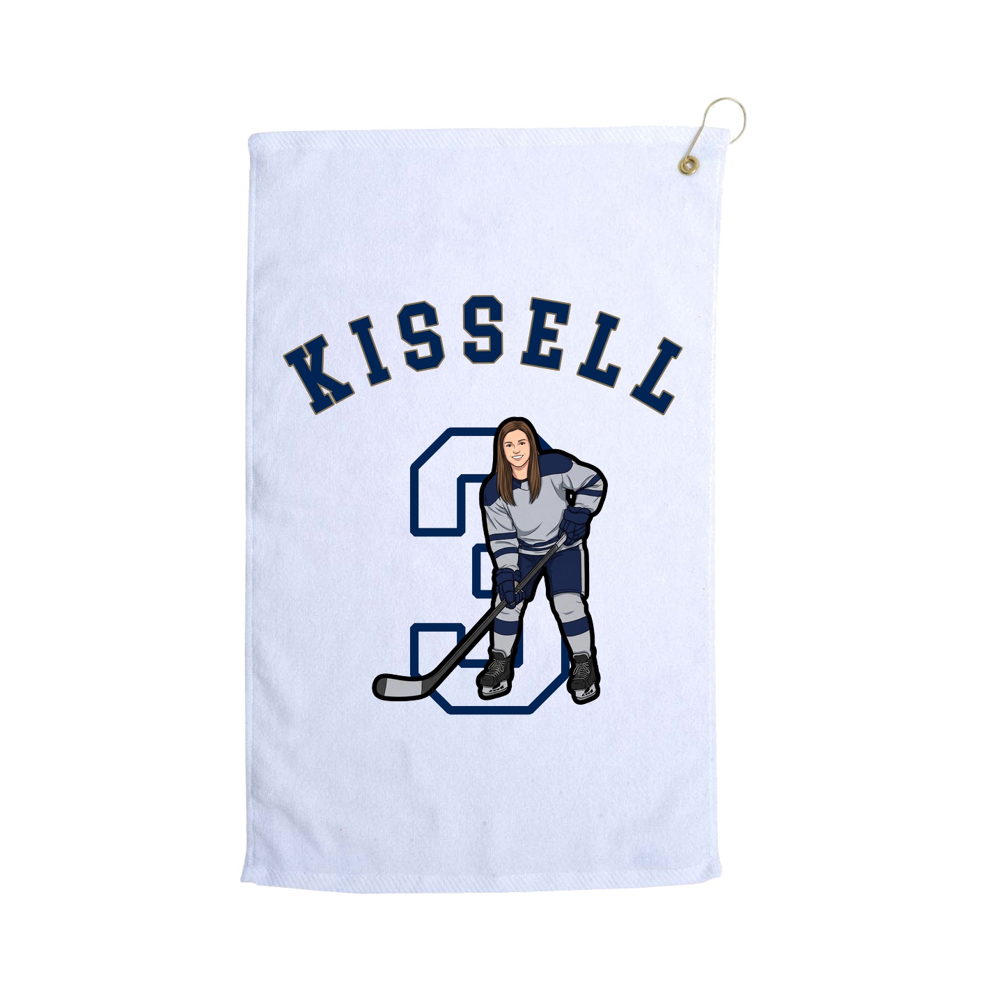 Golf Towel — Shirsey Arch in White
