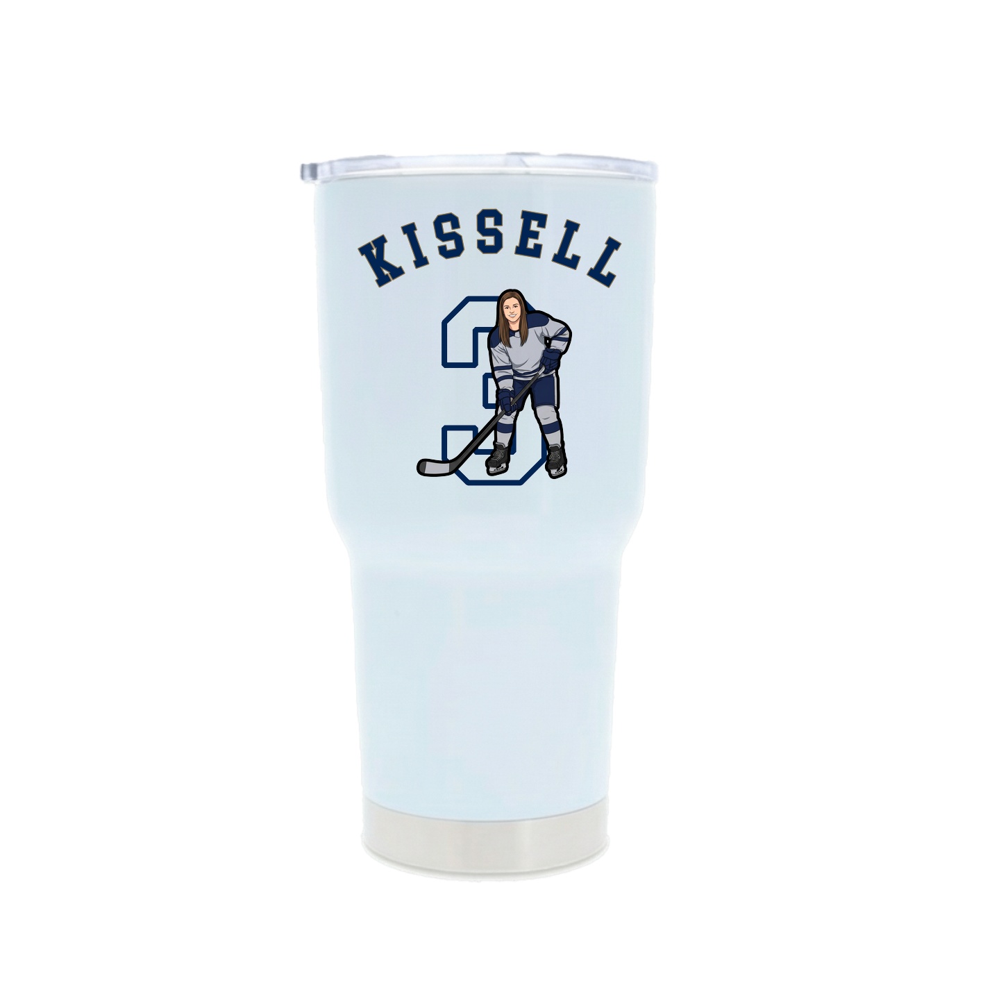 30oz Stainless Steel Tumbler — Shirsey Arch in White