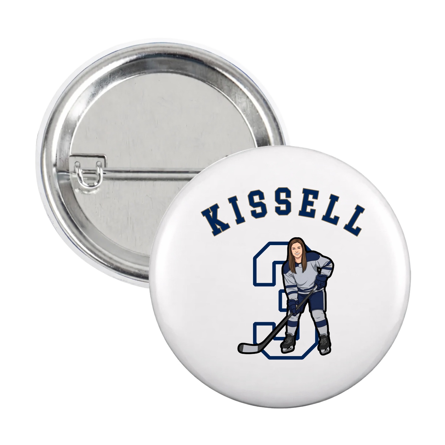 Game Day Button — Shirsey Arch in White