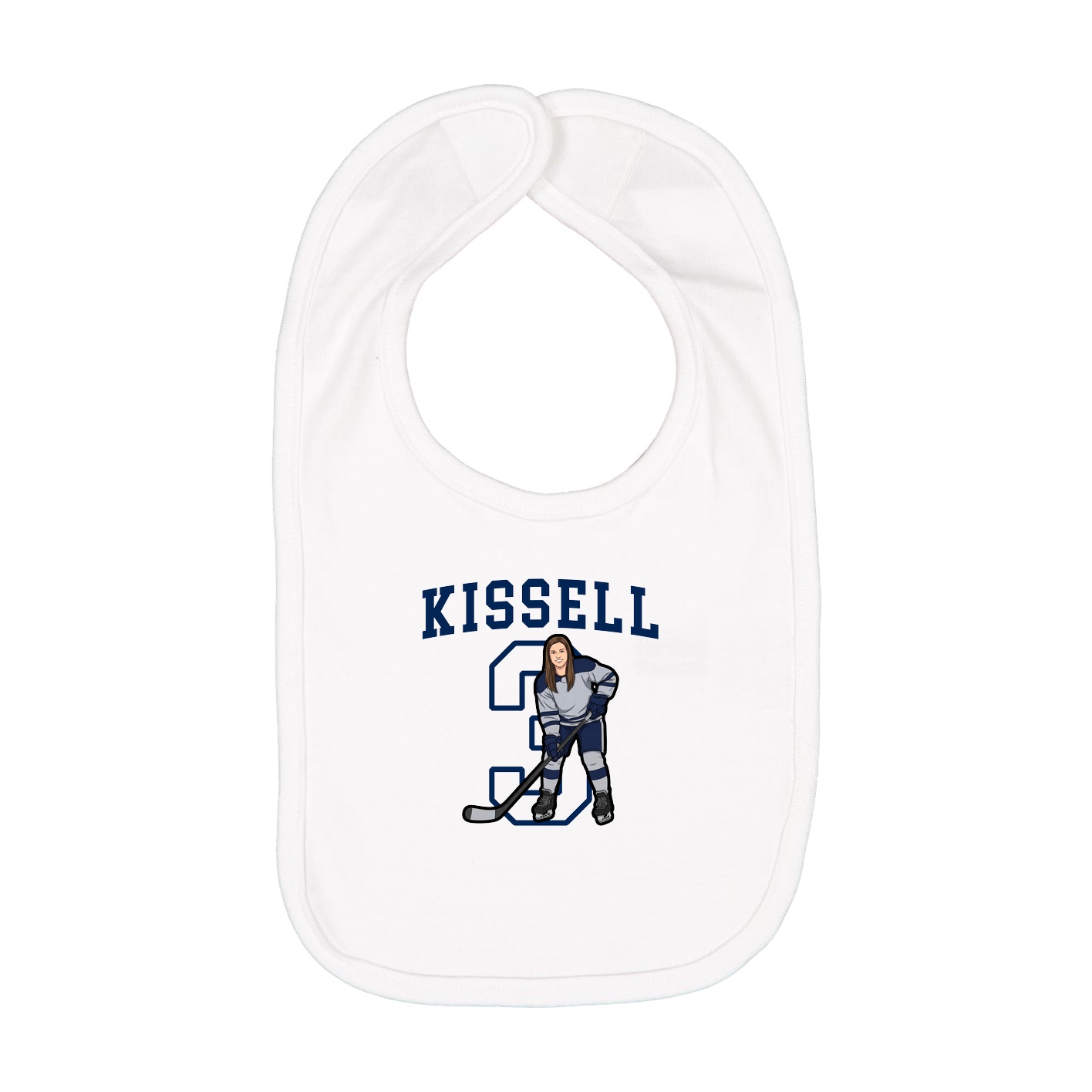 Infant Bib — Shirsey in White