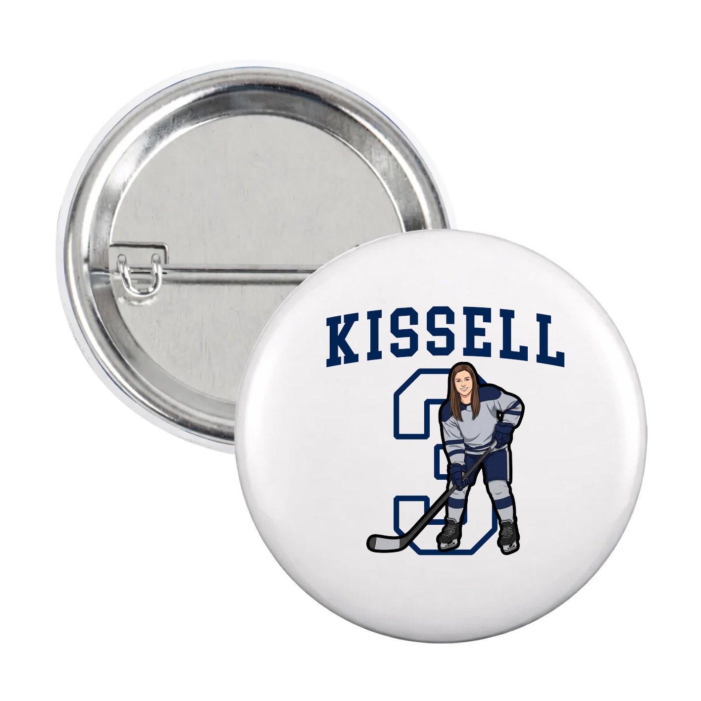 Game Day Button — Shirsey in White