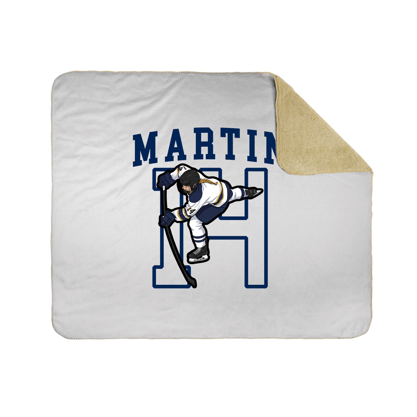 50x60 Sherpa Lined Throw Blanket